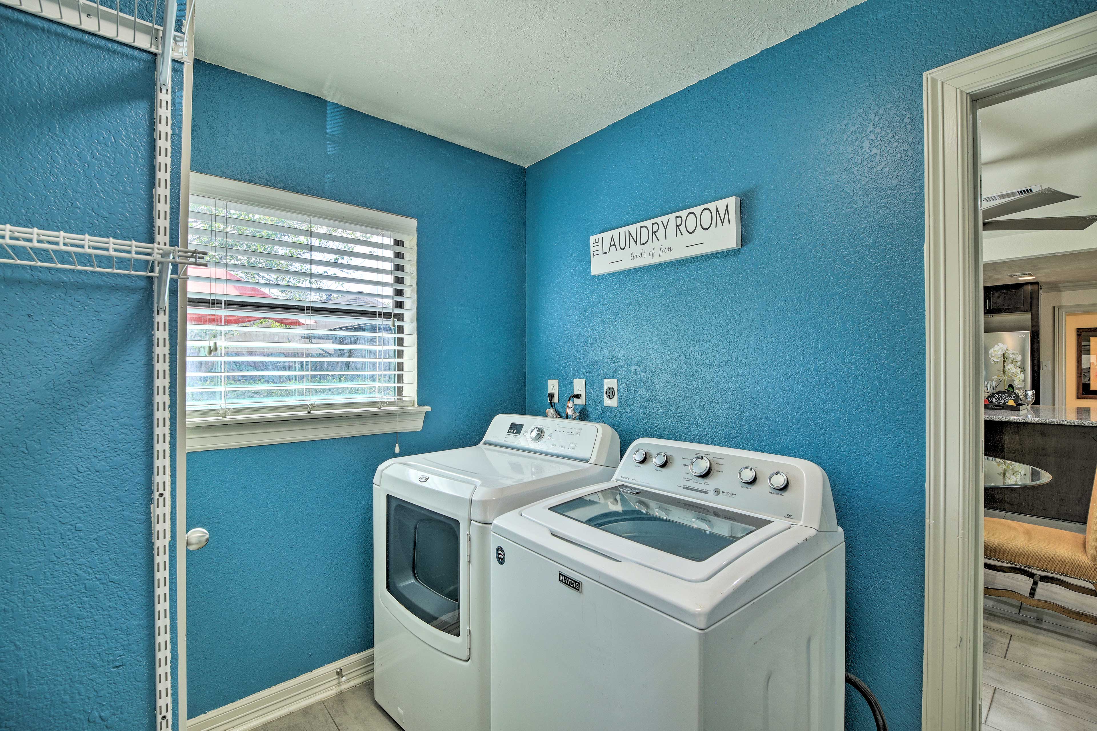 Laundry Room | Iron & Board Available