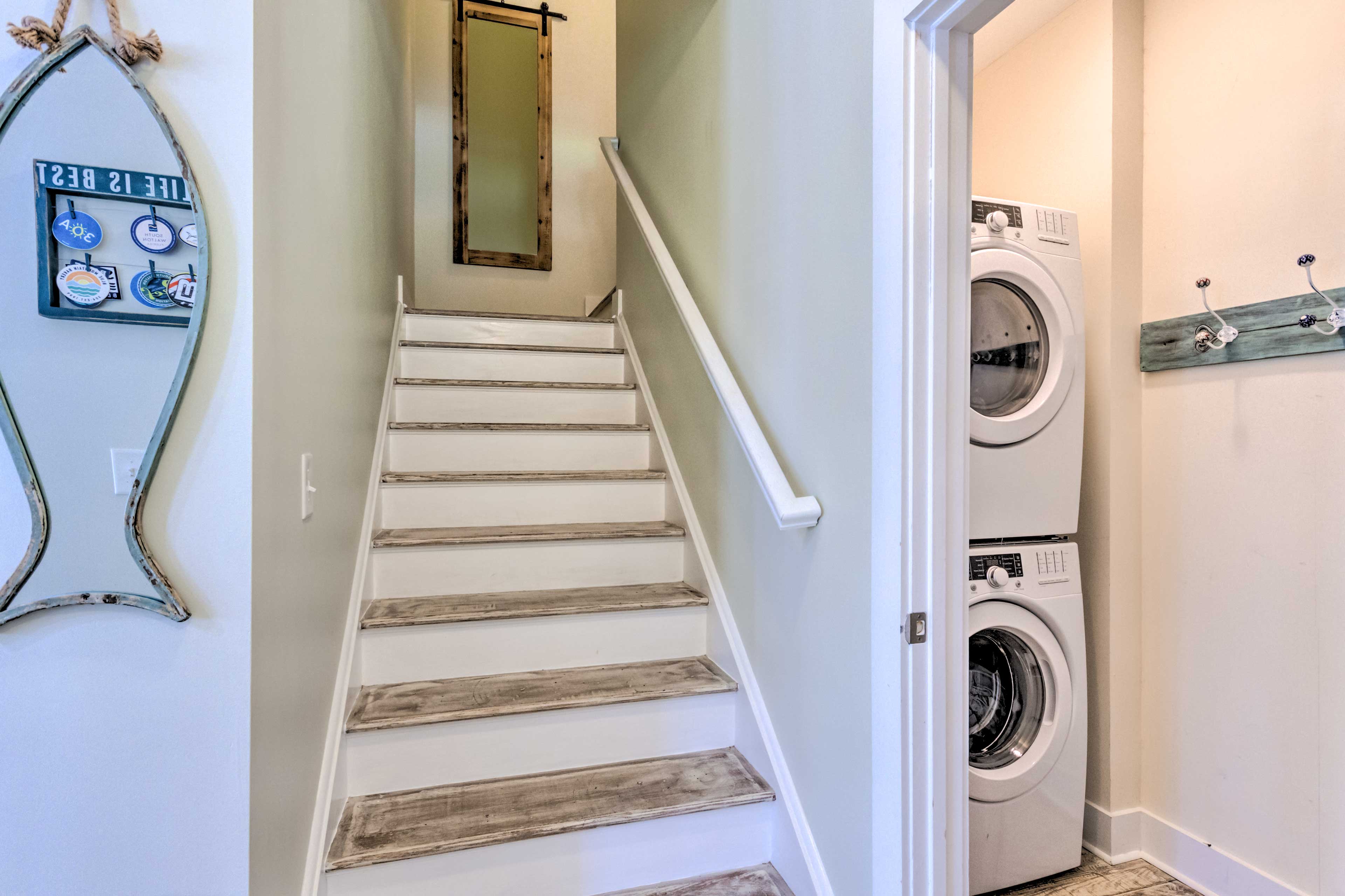 Stairs to Upper Level | In-Unit Laundry