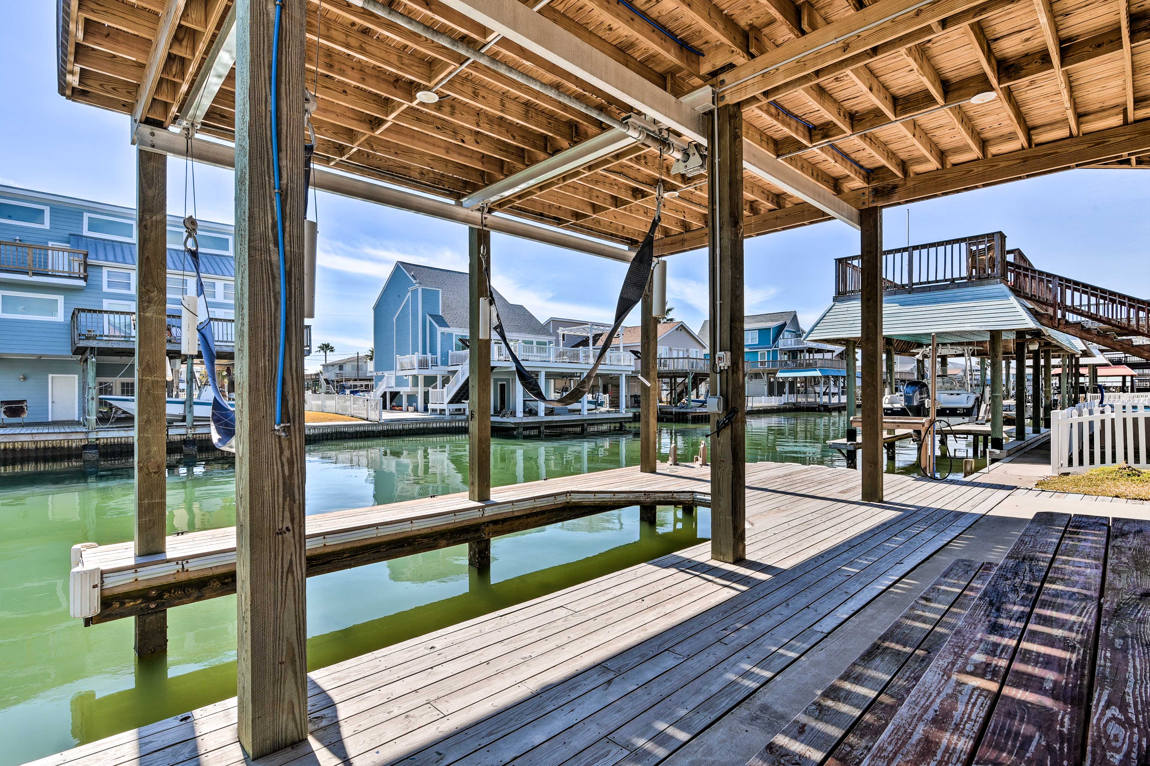 Patio & Dock Area