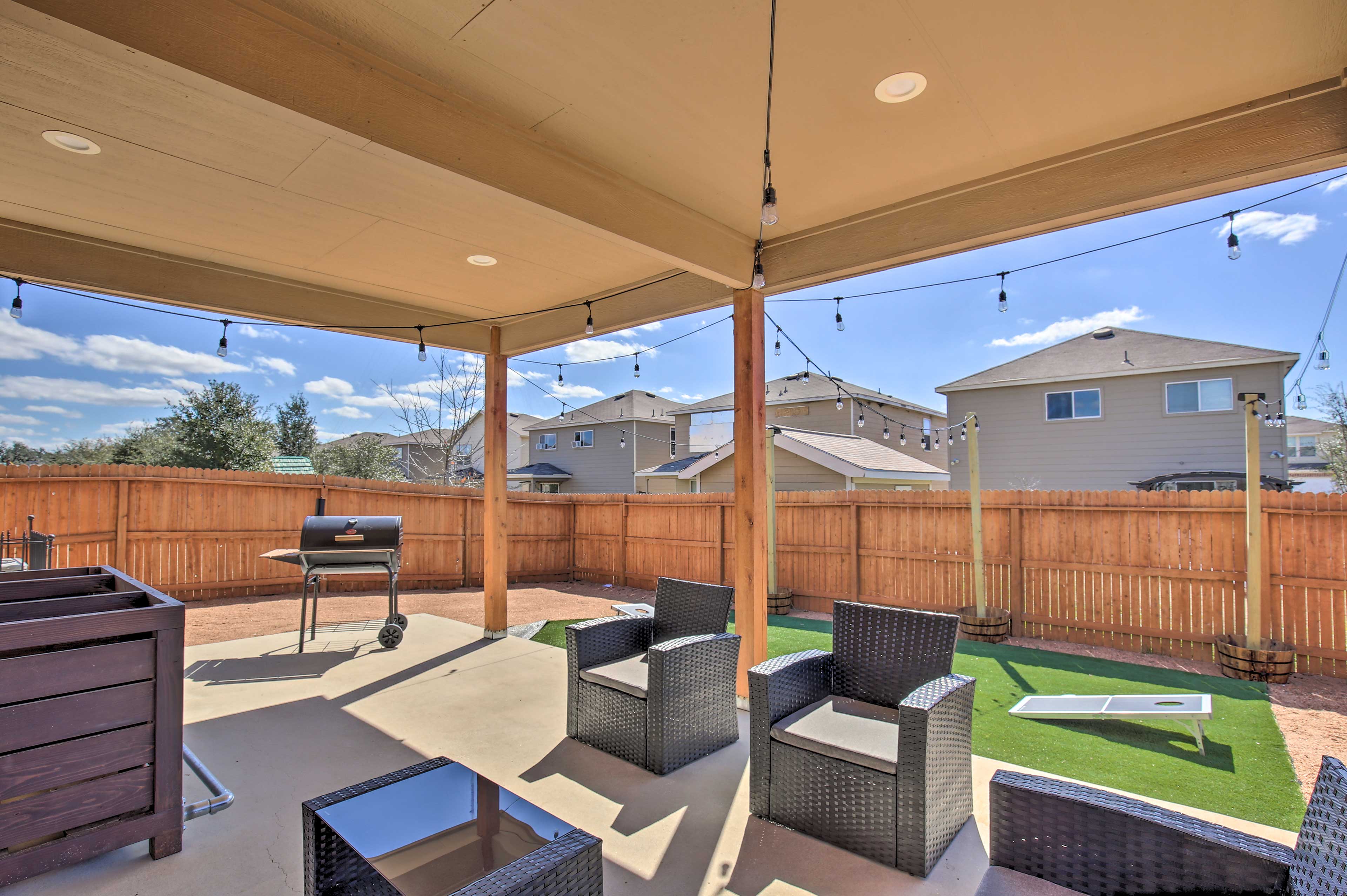 Back Patio | Bistro Lighting