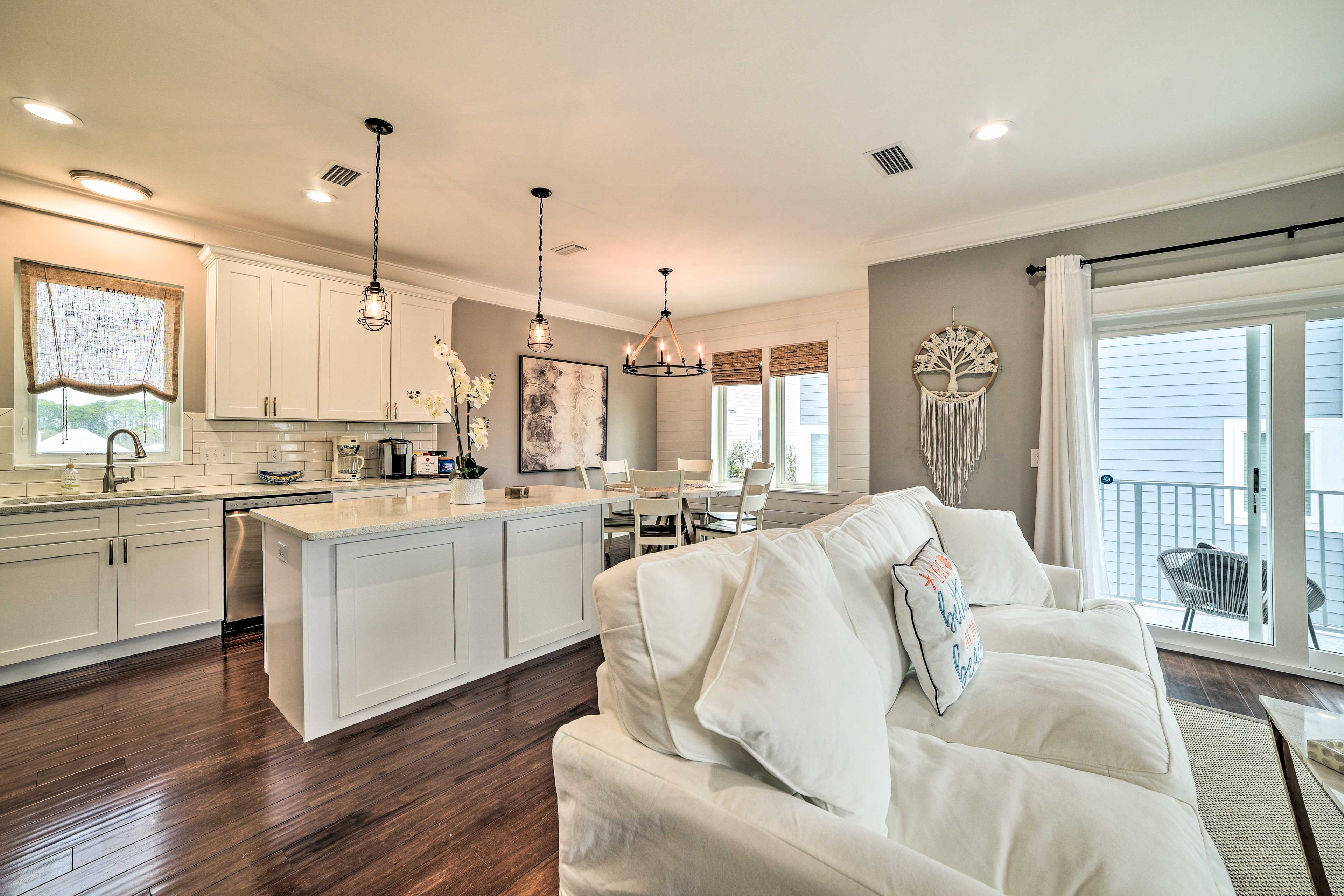 Living Area | Kitchen | Balcony Access