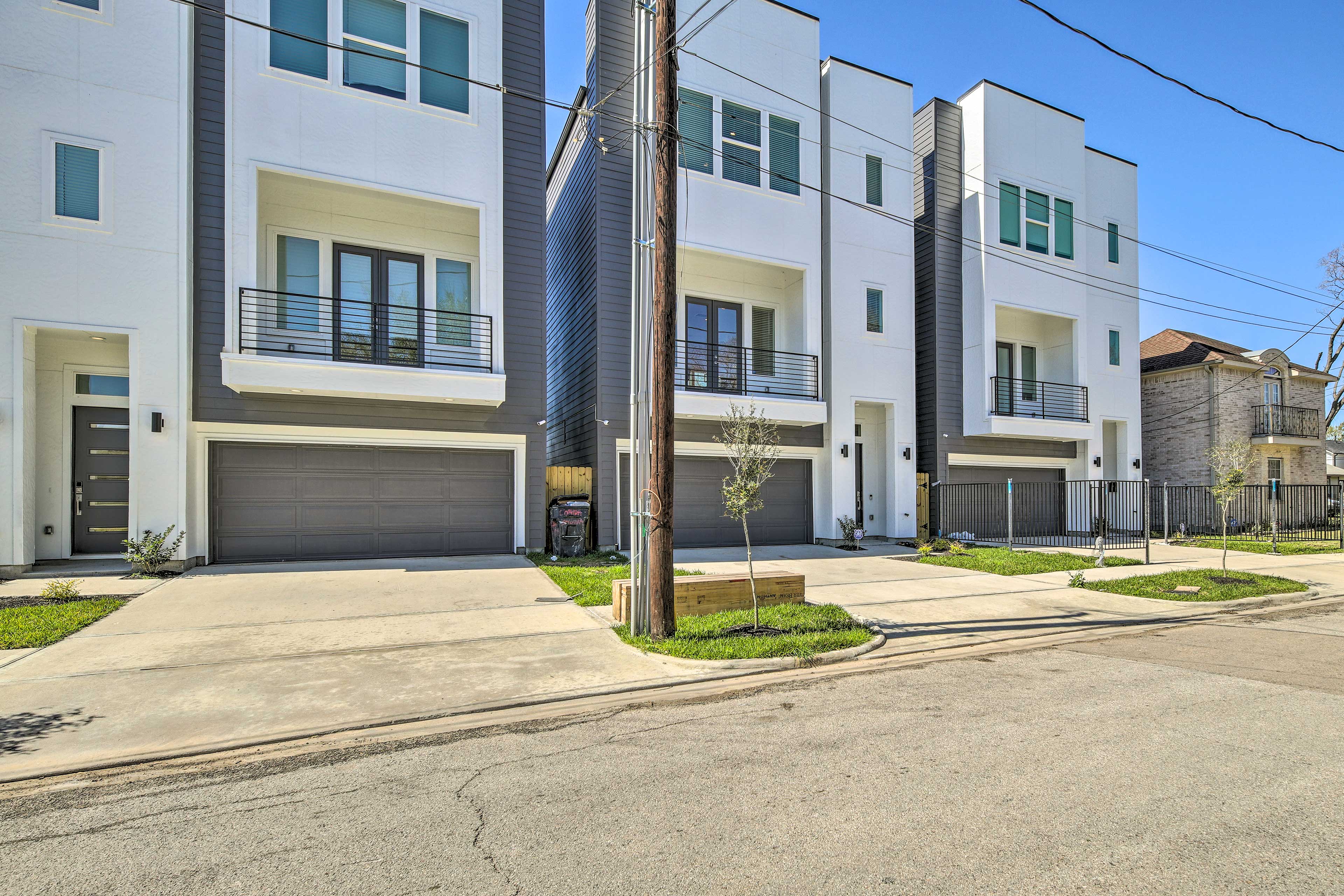 Townhome Exterior | Driveway Parking (3 Vehicles)