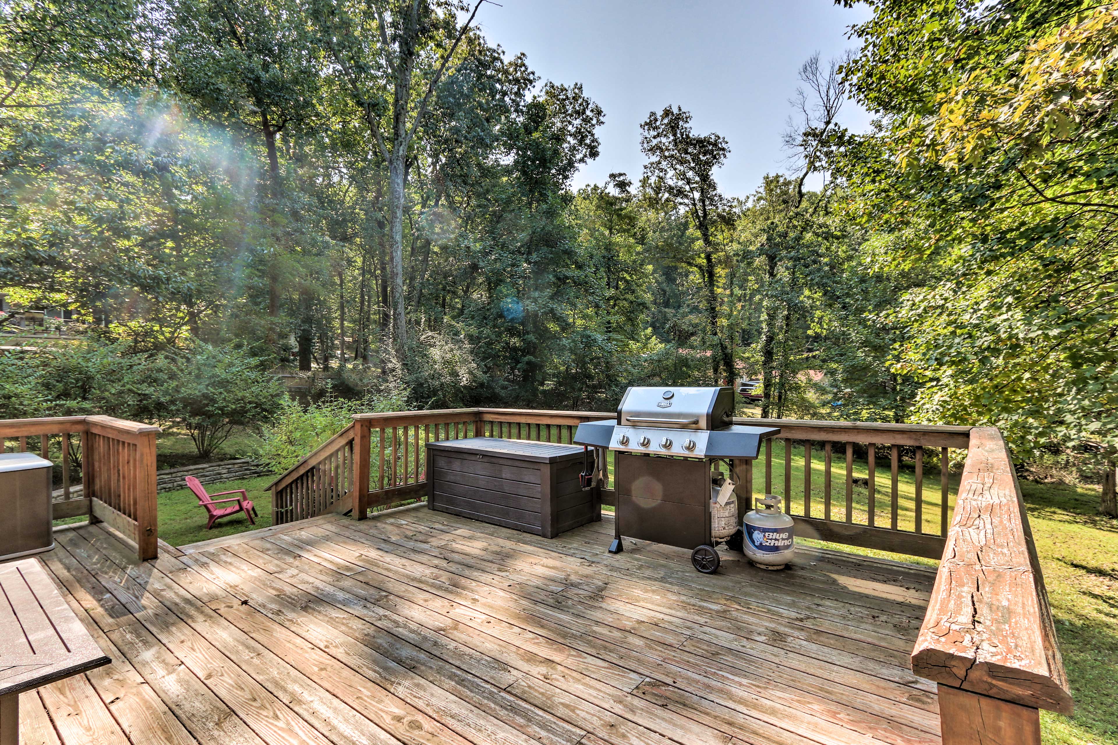 Private Deck | Dining Area | Gas Grill