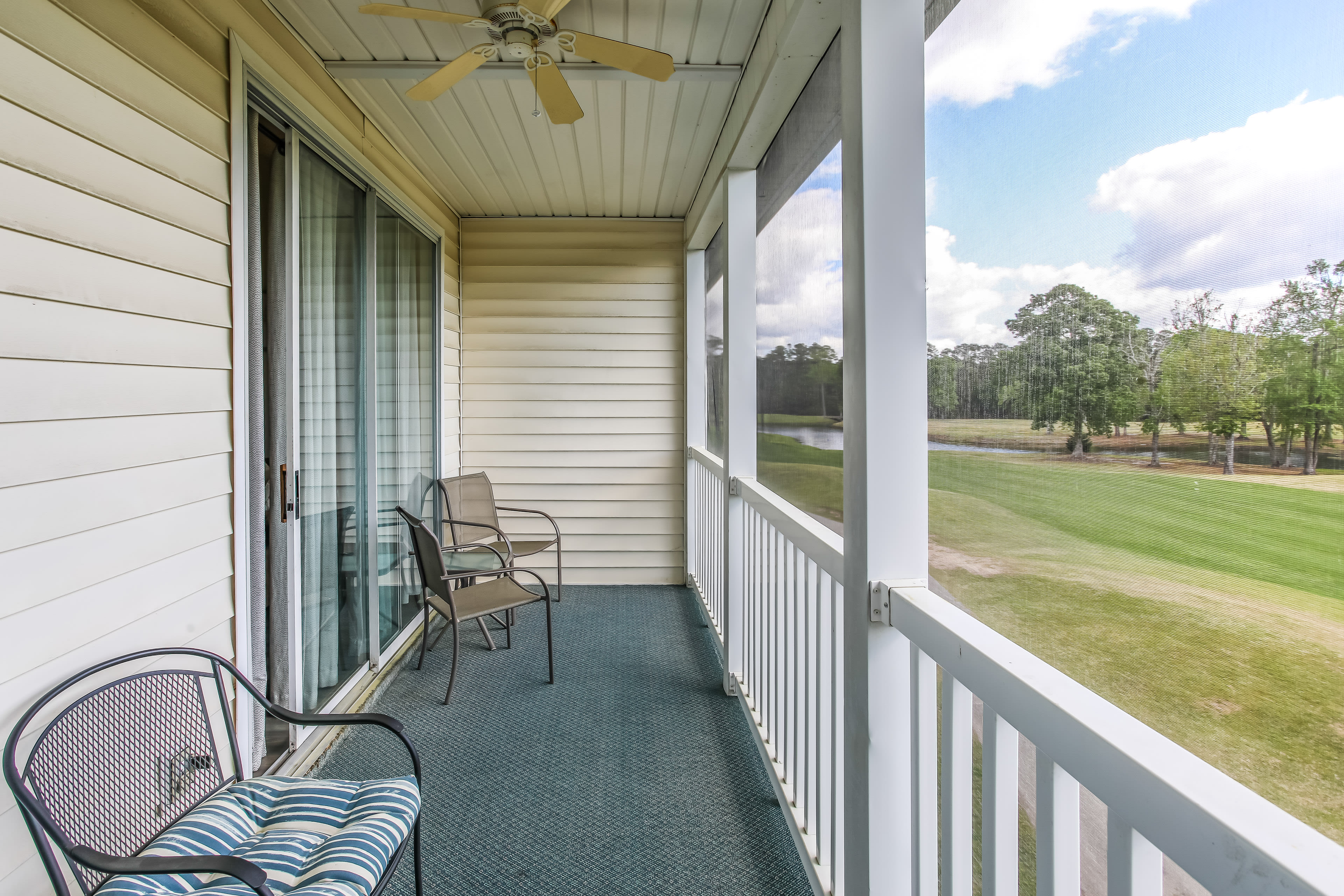 Screened Balcony | Golf Course Views