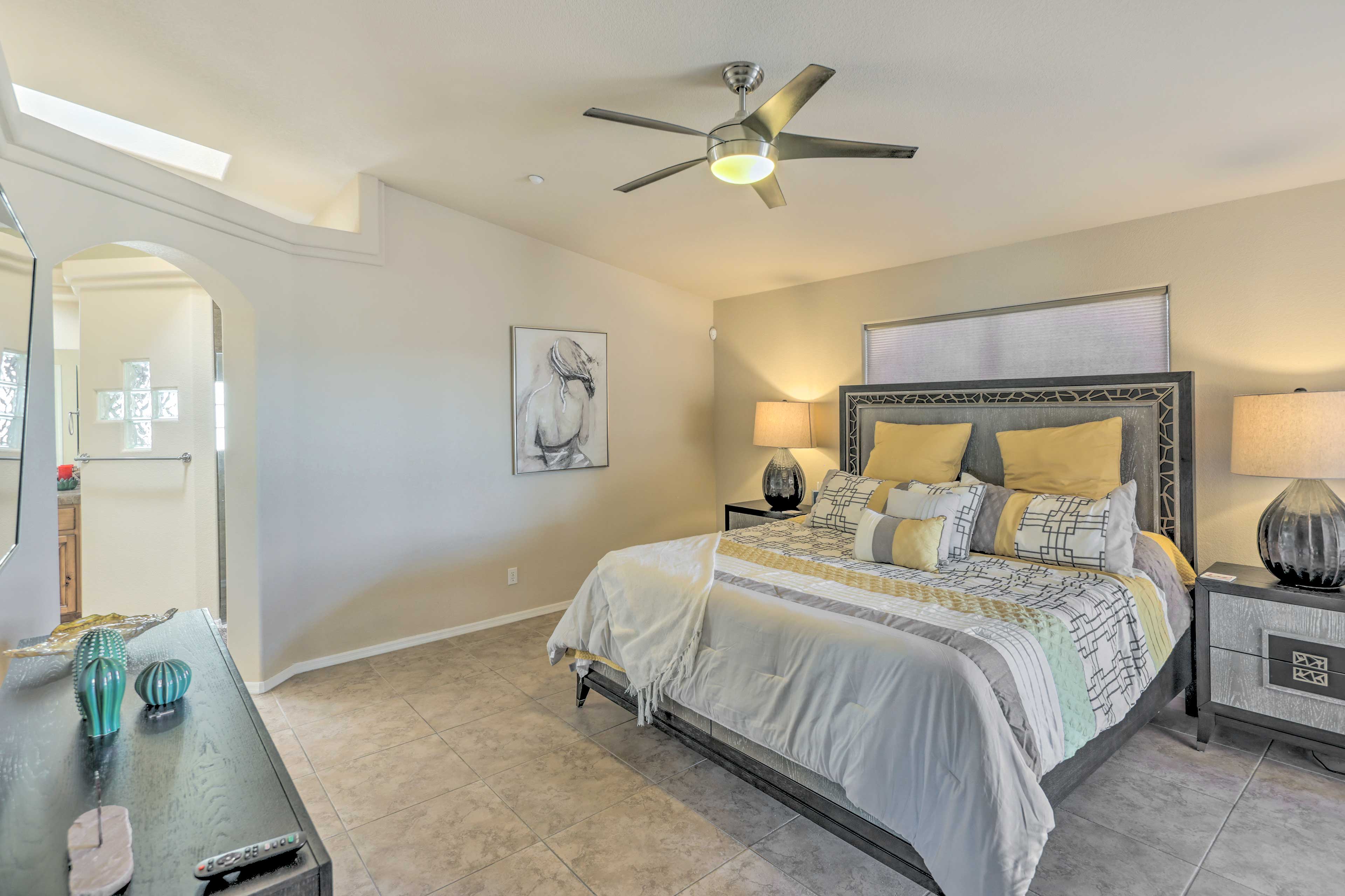 Bedroom 1 | King Bed | Linens Provided | Smart TV