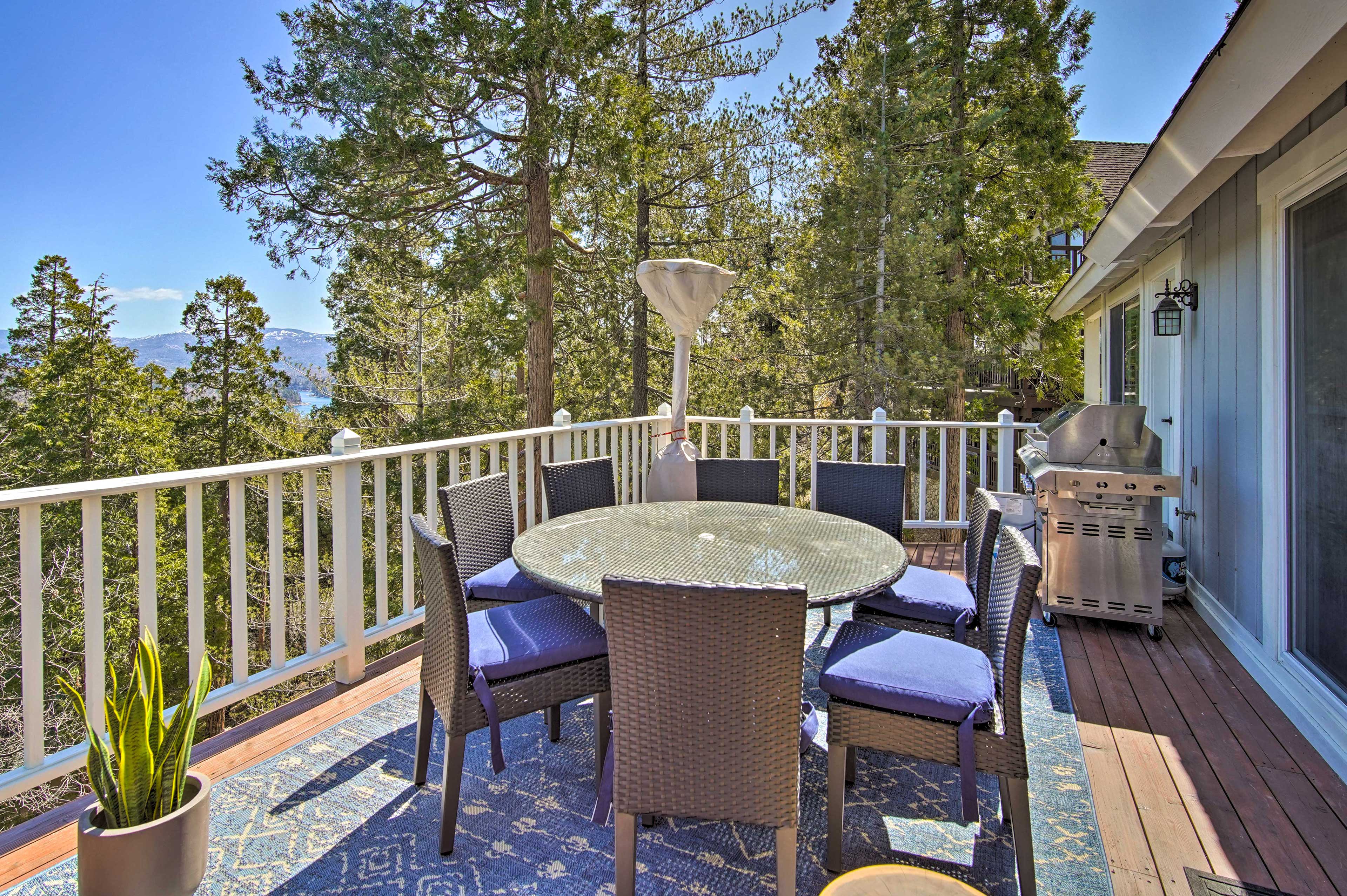 Deck | Mountain & Lake Views