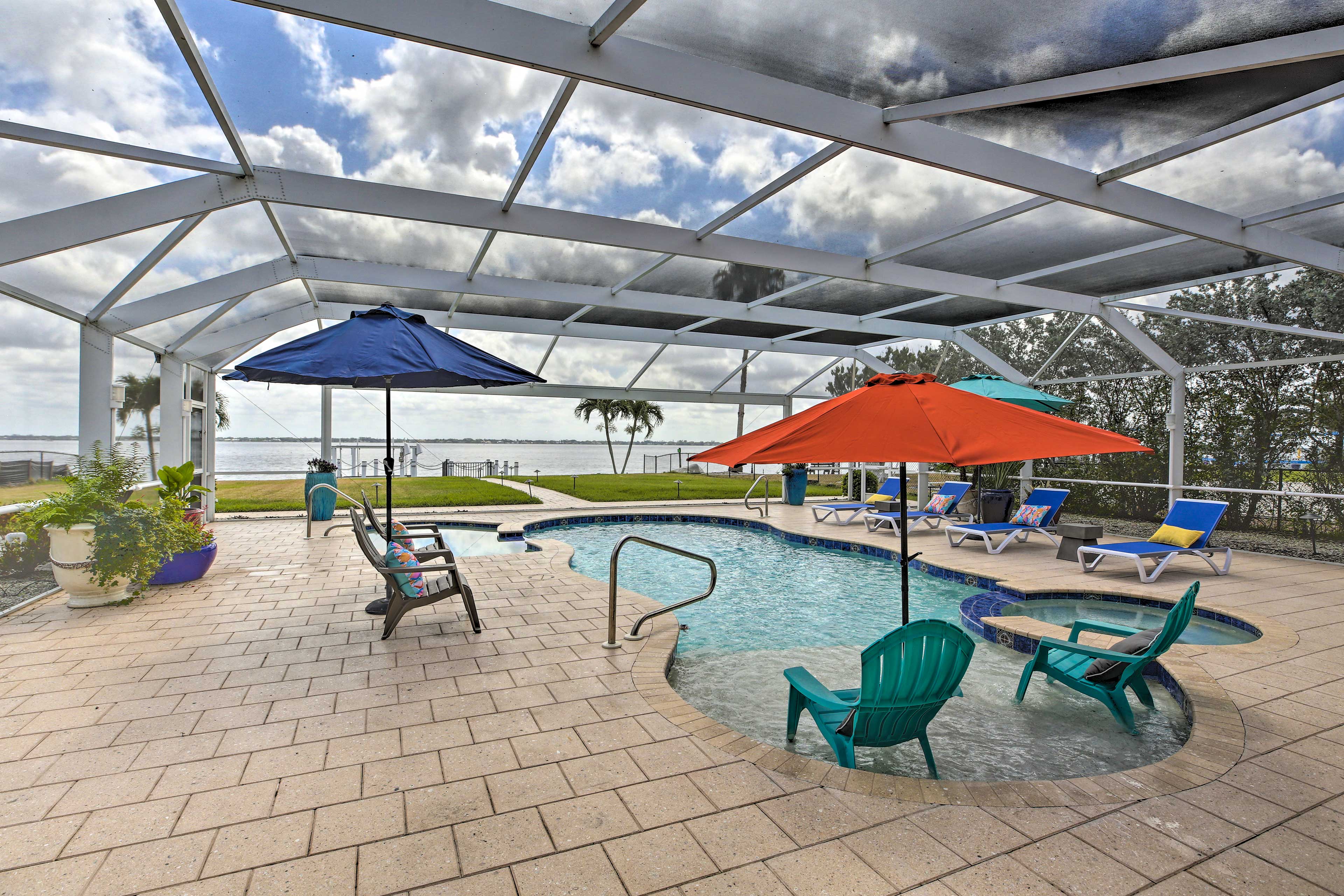 Cape Coral Vacation Rental | 4BR | 3BA | 3,600 Sq Ft | 1-Step Entry