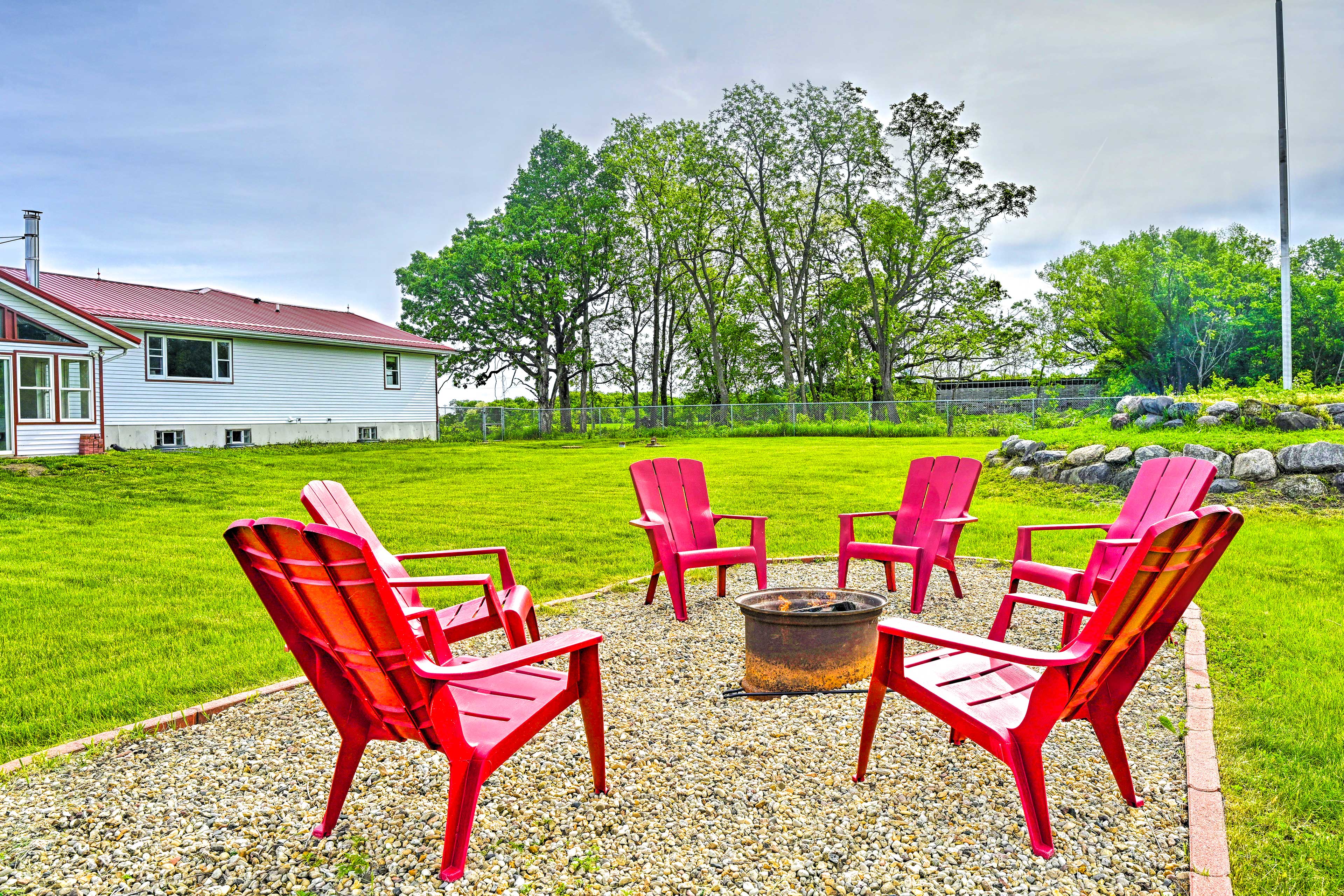 Fenced Backyard | Charcoal Grill