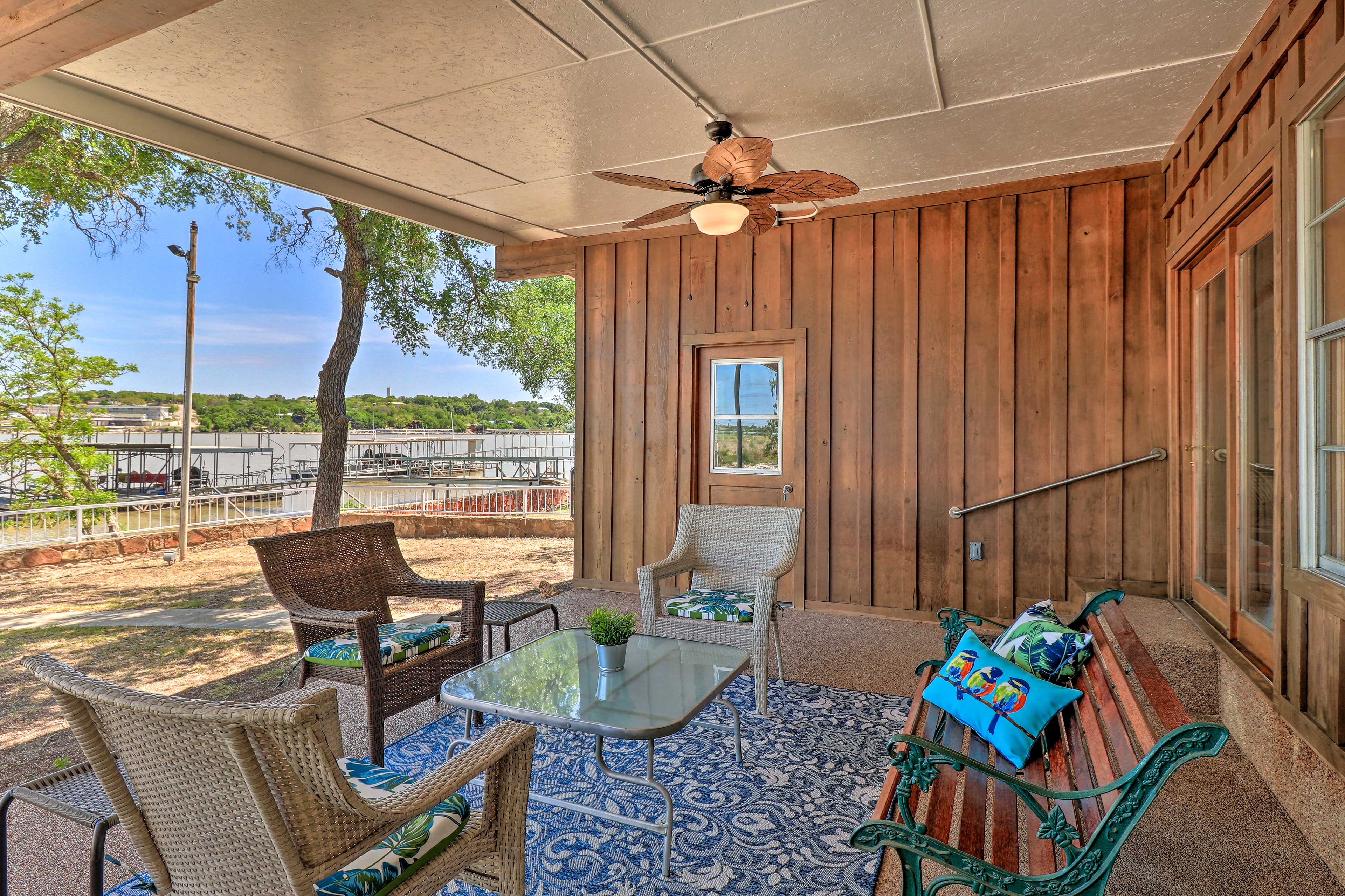 Covered Patio | Lake Views