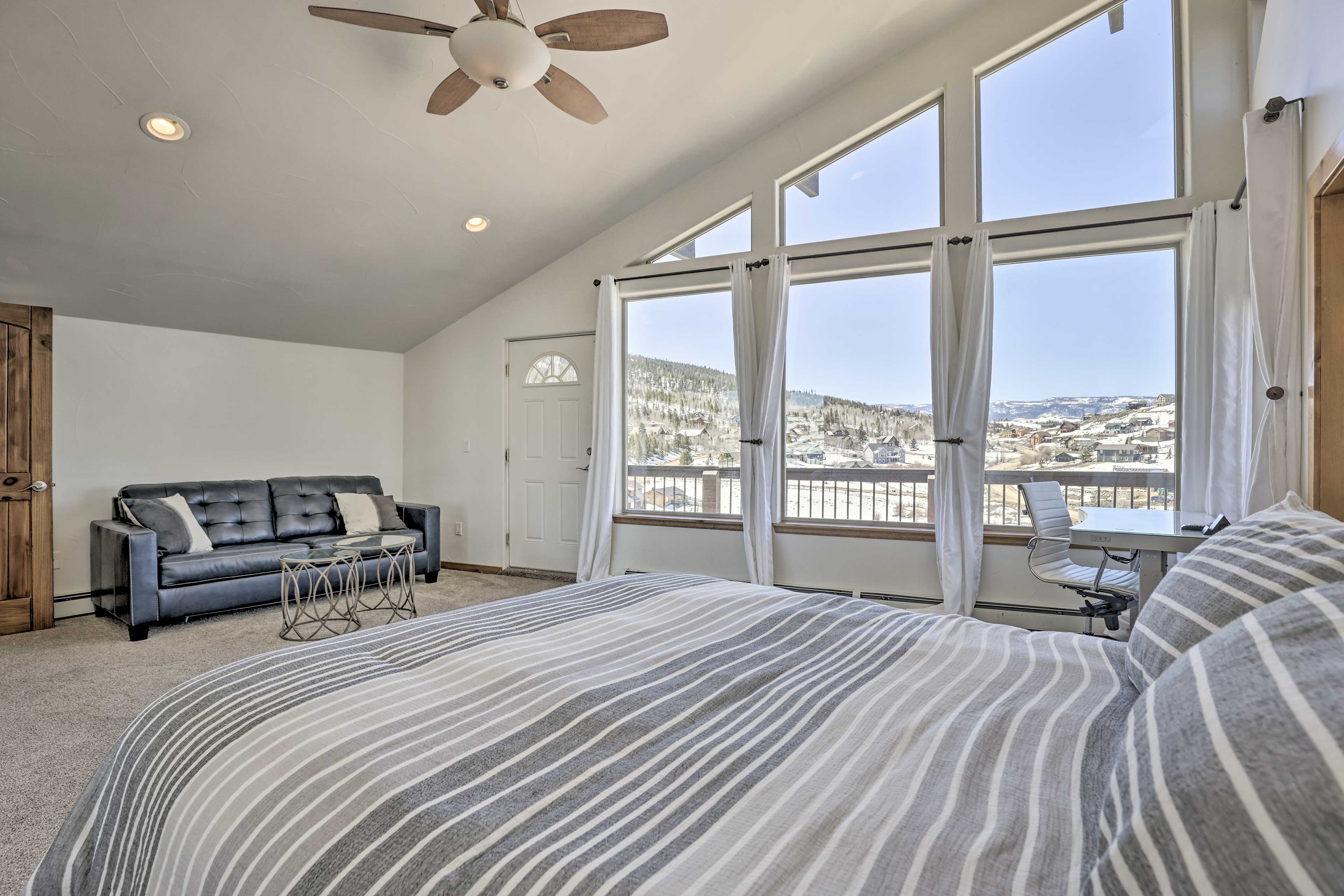 Bedroom 1 | WFH Desk | Upper Balcony Access