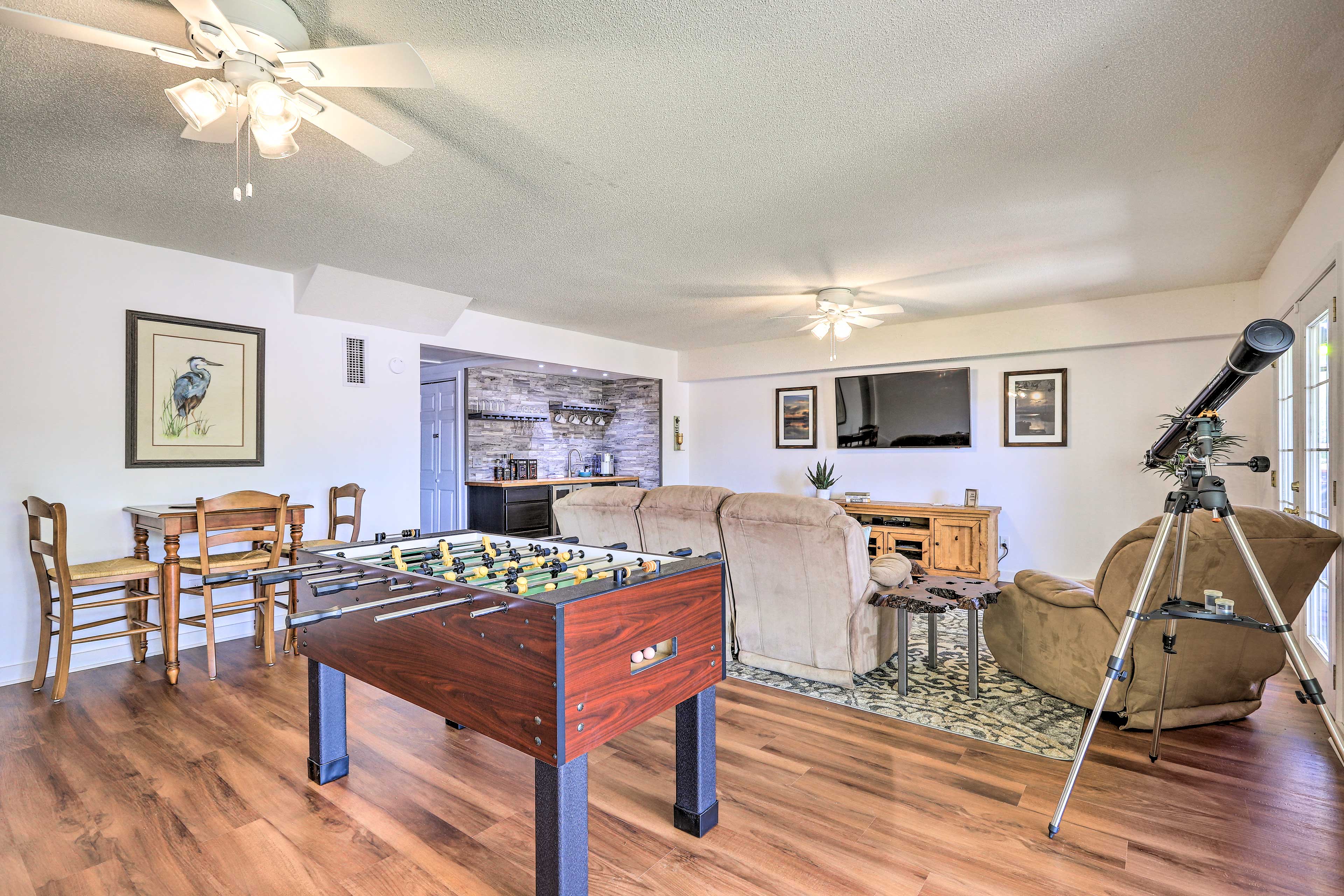 Living Room | Telescope | Foosball Table