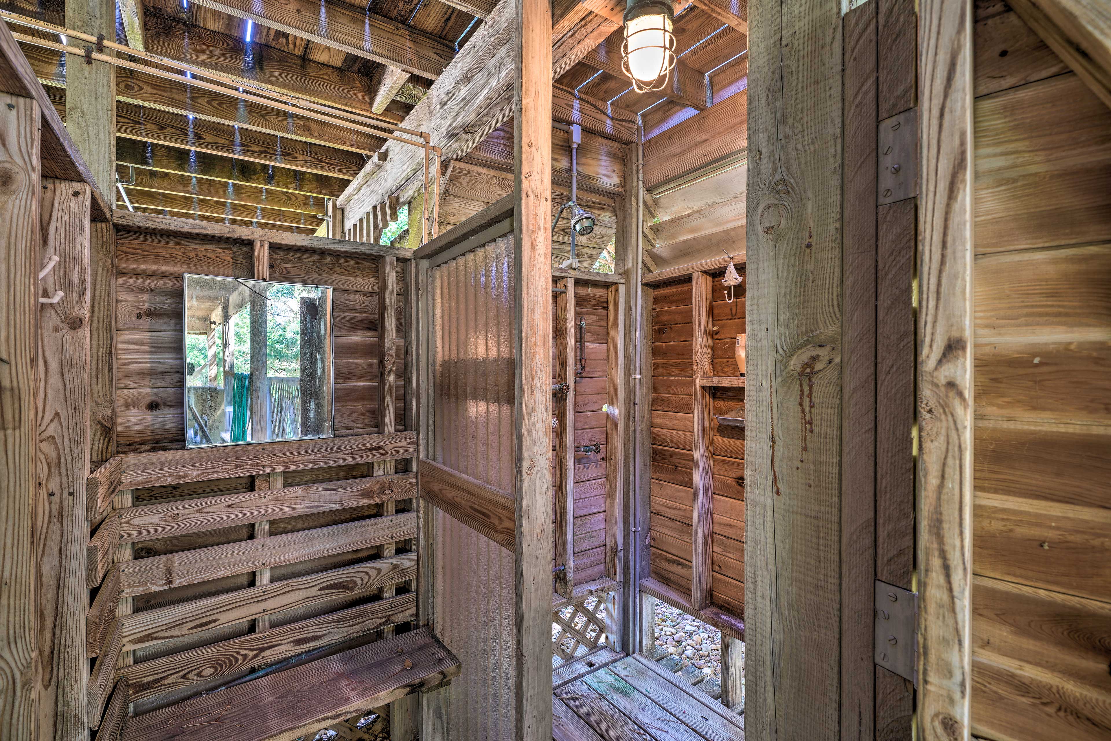 Covered Patio | Outdoor Shower