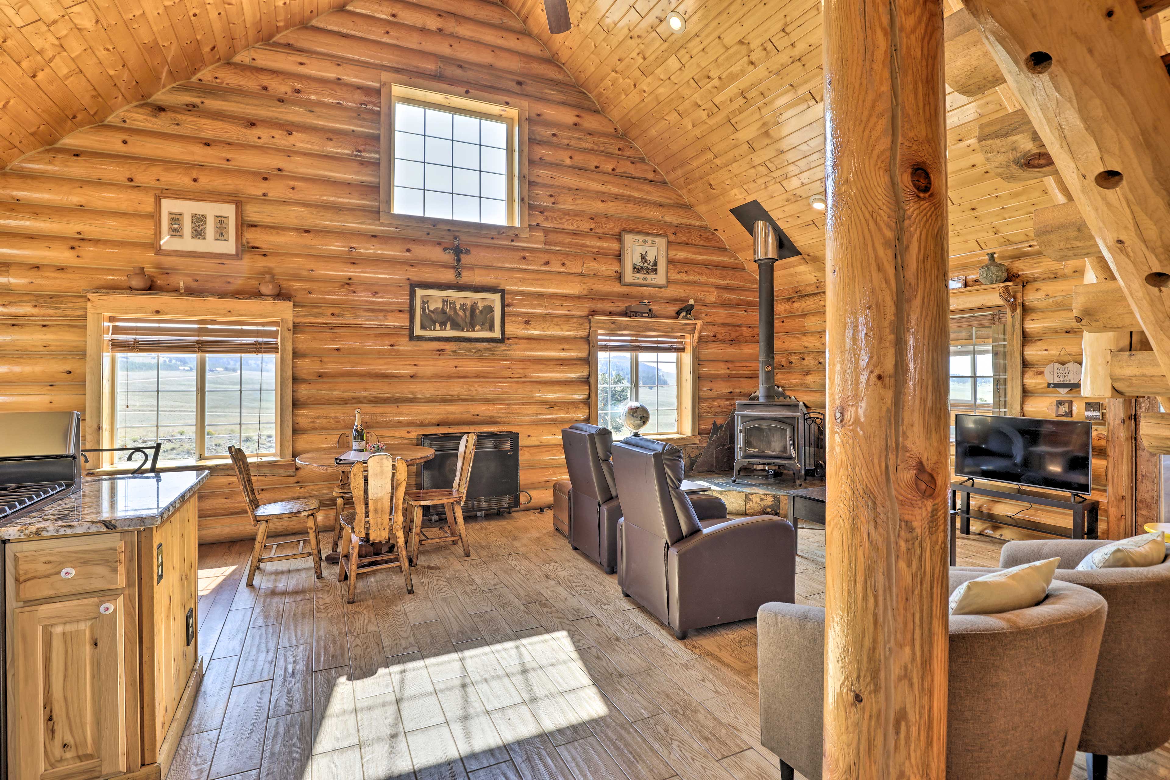 Living Room | 2-Story Cabin