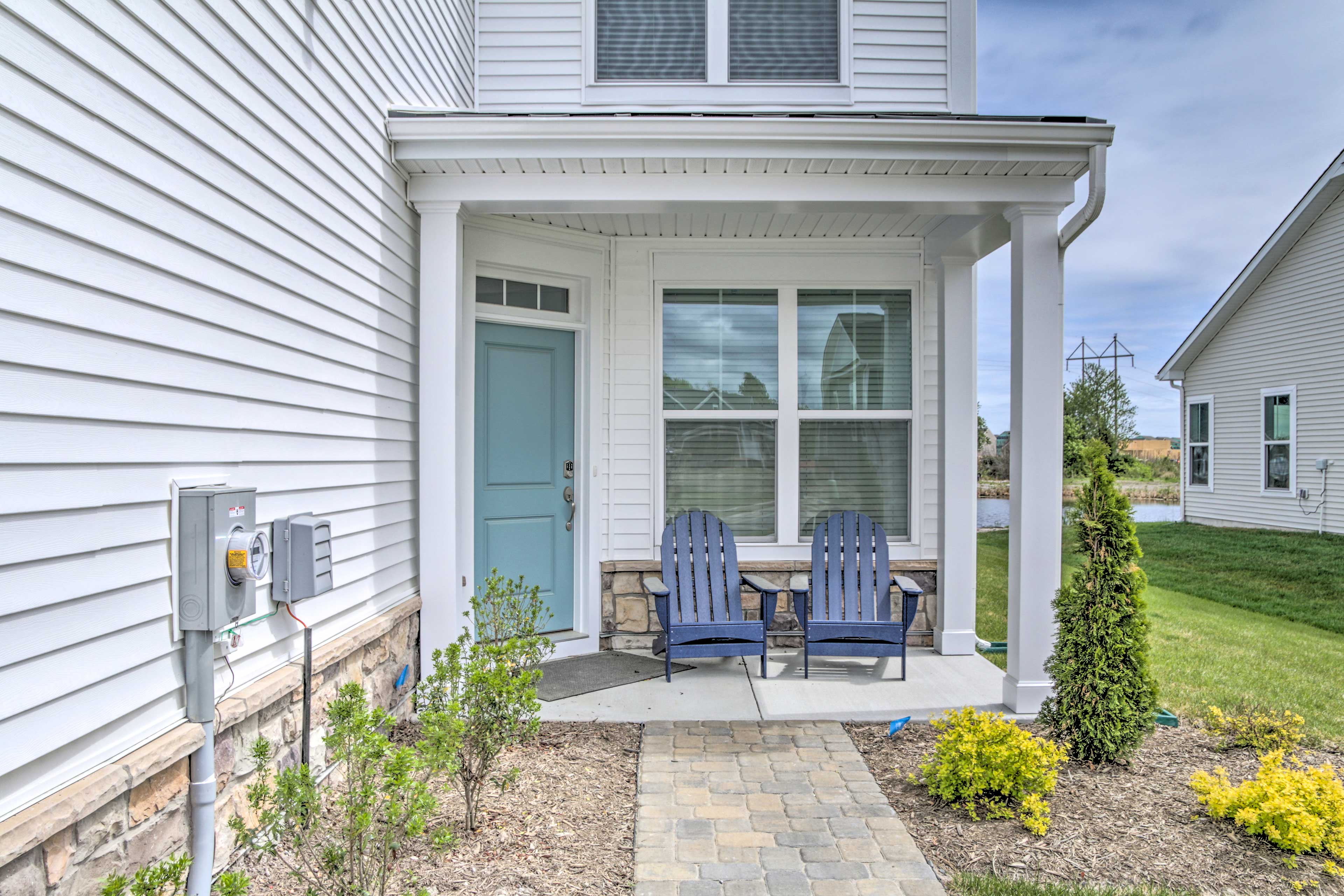 Townhome Exterior | Keyless Entry