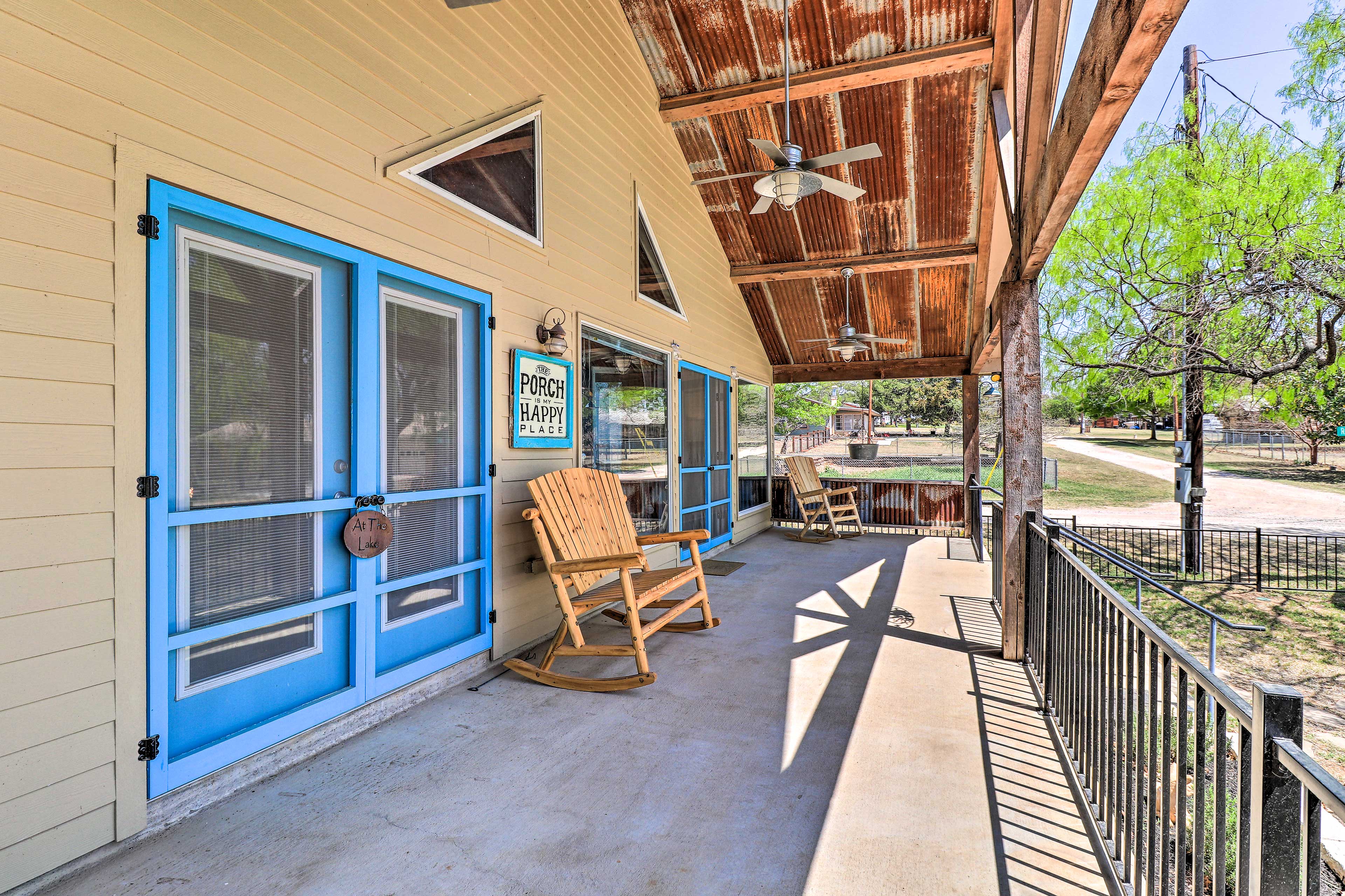 Covered Porch | 2 Exterior Security Cameras (Outward Facing}