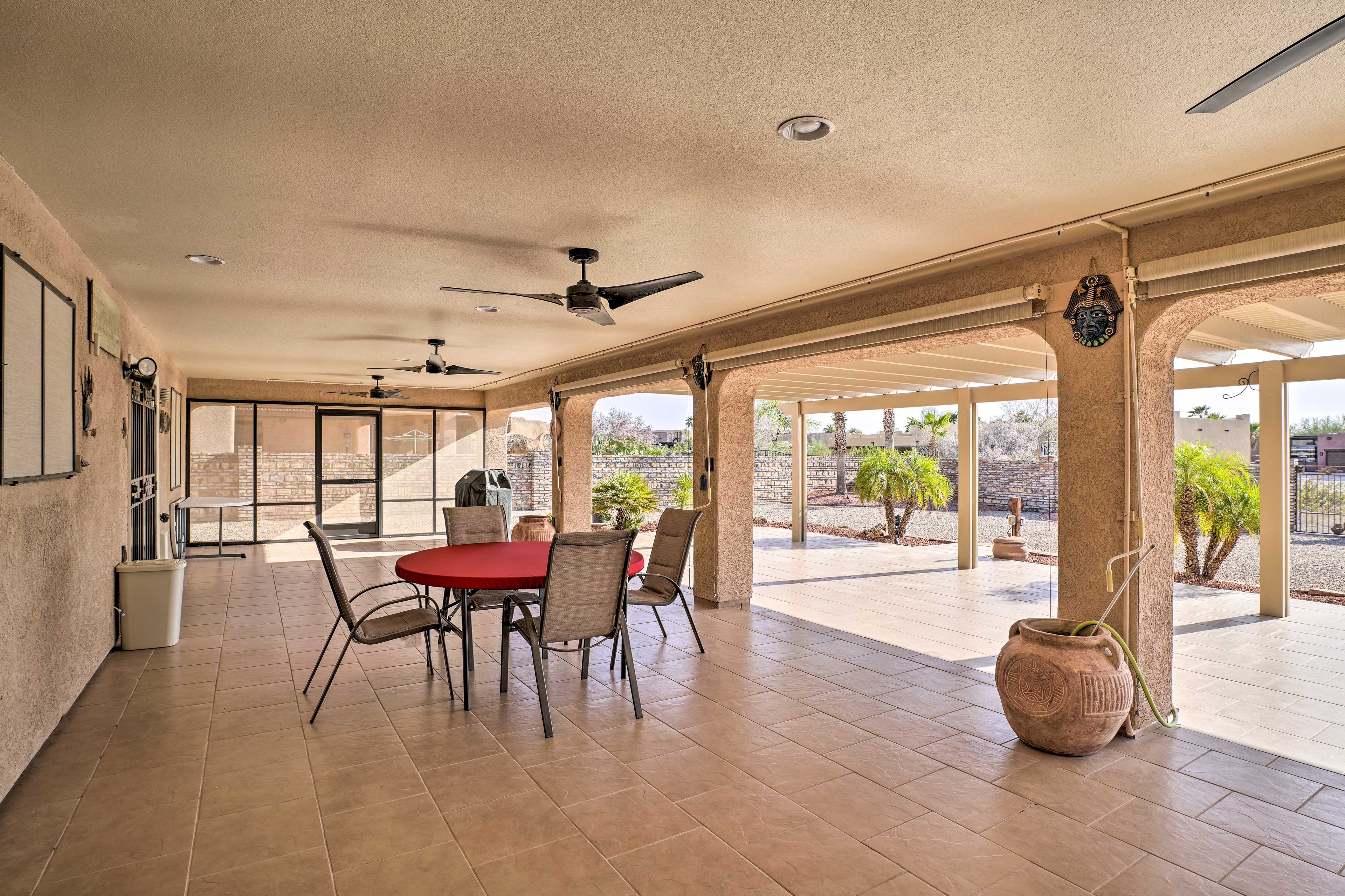 Yuma Vacation Rental | 3BR | 2BA | 1,320 Sq Ft | 1 Step to Enter