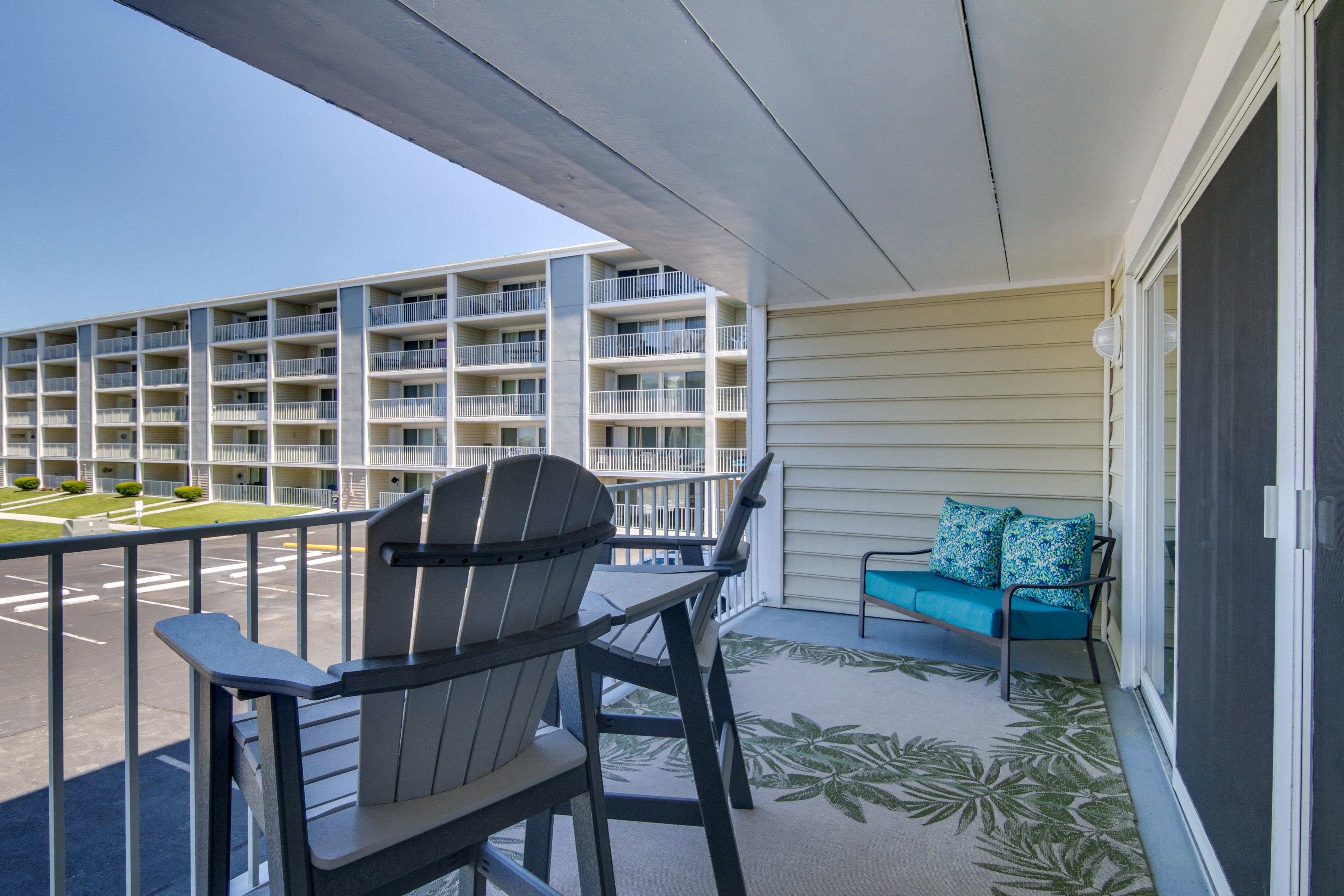 Furnished Balcony | Beach & Pool Views