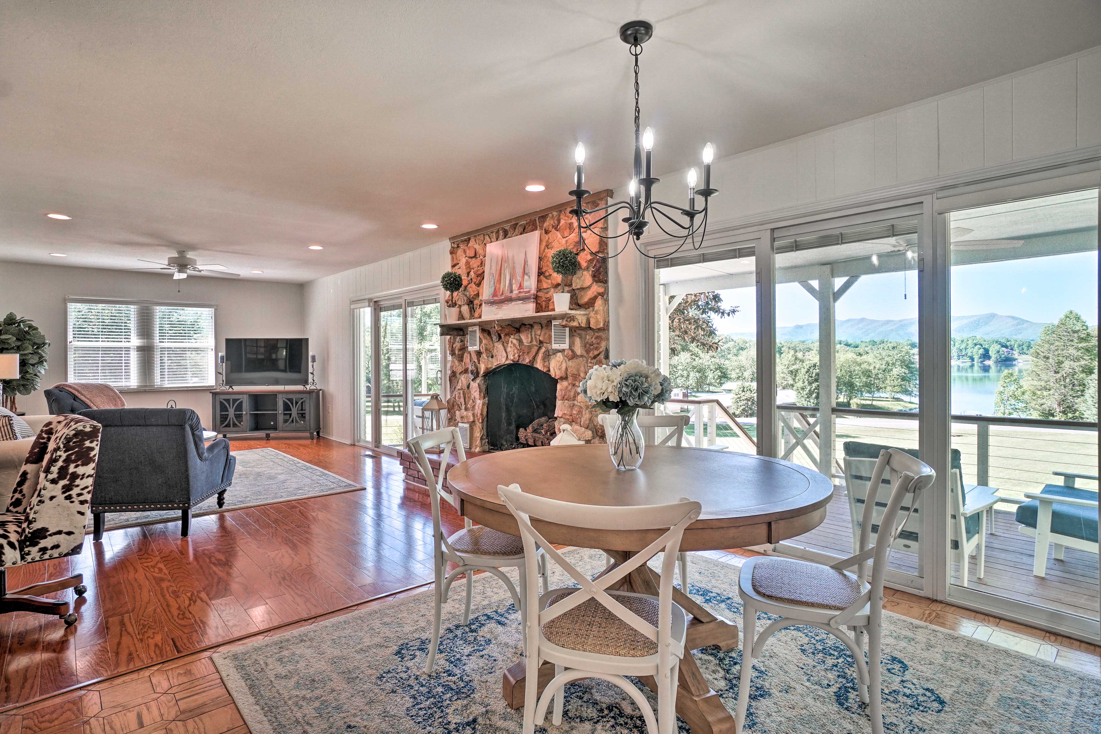 Dining Area | Main Floor | Lake & Mountain Views