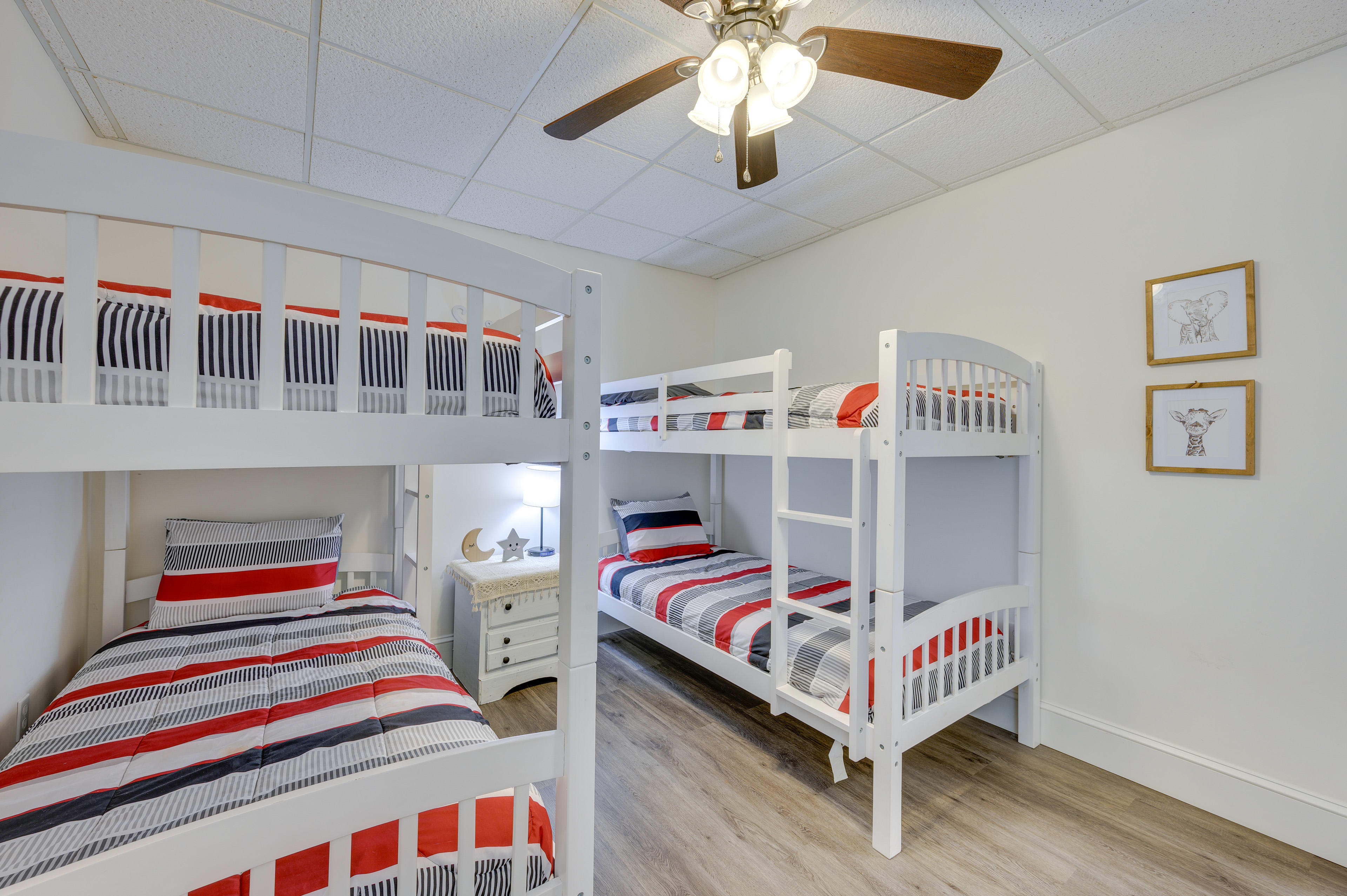 Bedroom 6 | 2 Twin Bunk Beds | Lower Floor | Stairs Required