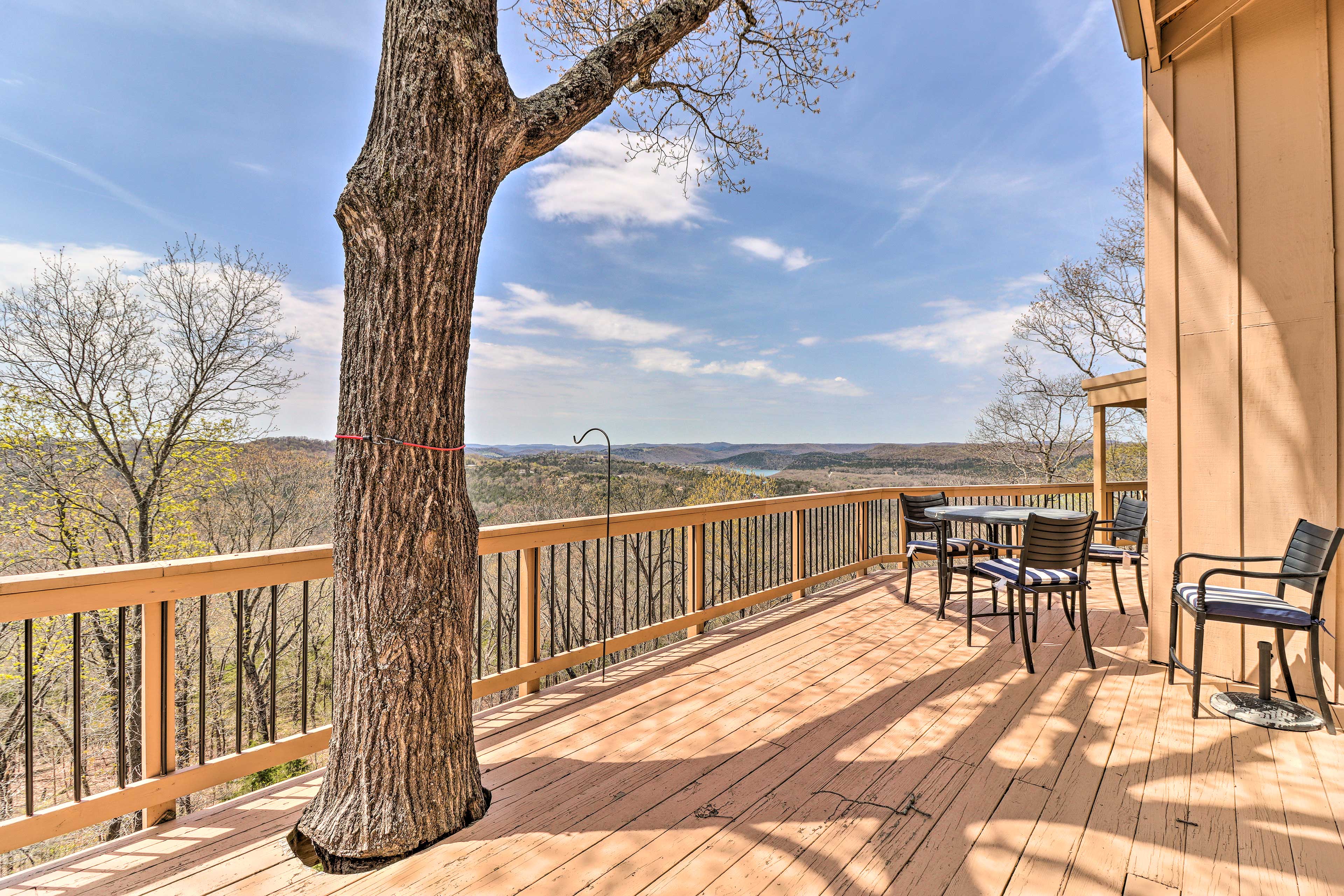 Open Deck | Gas Grill | Mountain & Lake Views