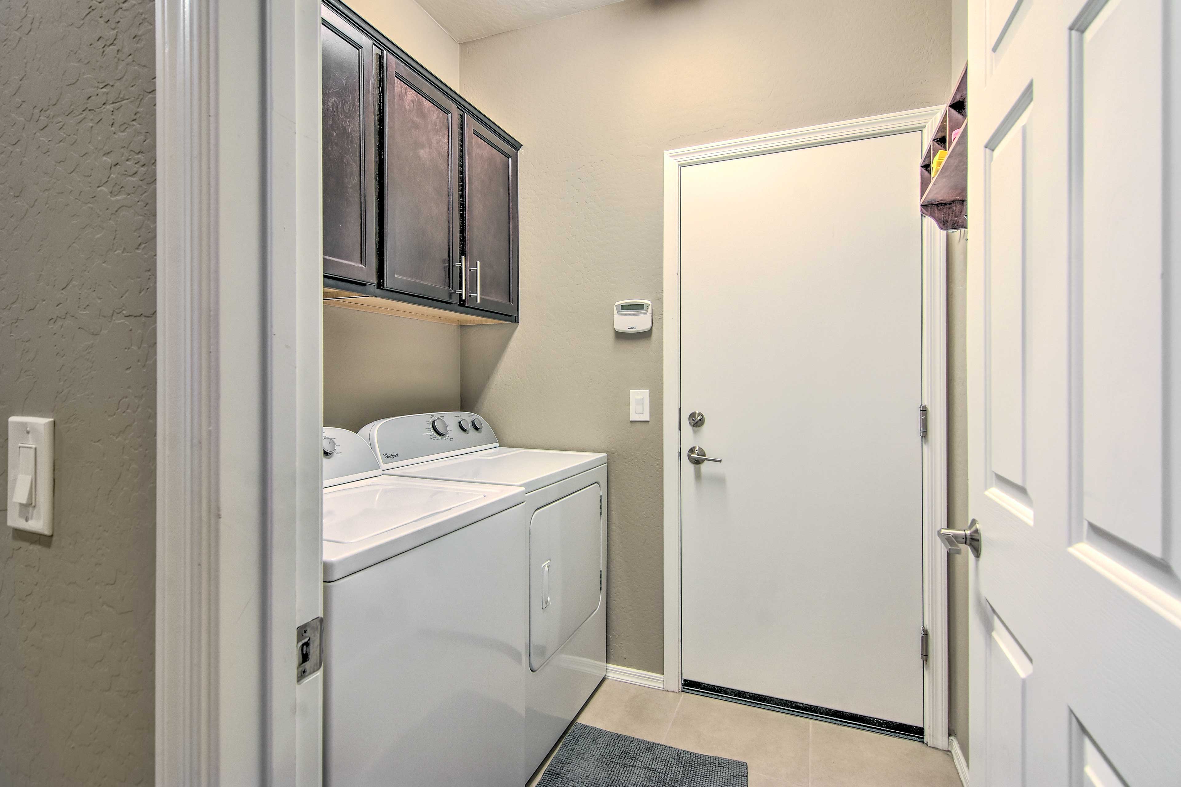 Laundry Room | Main Level | Laundry Detergent | Iron + Board