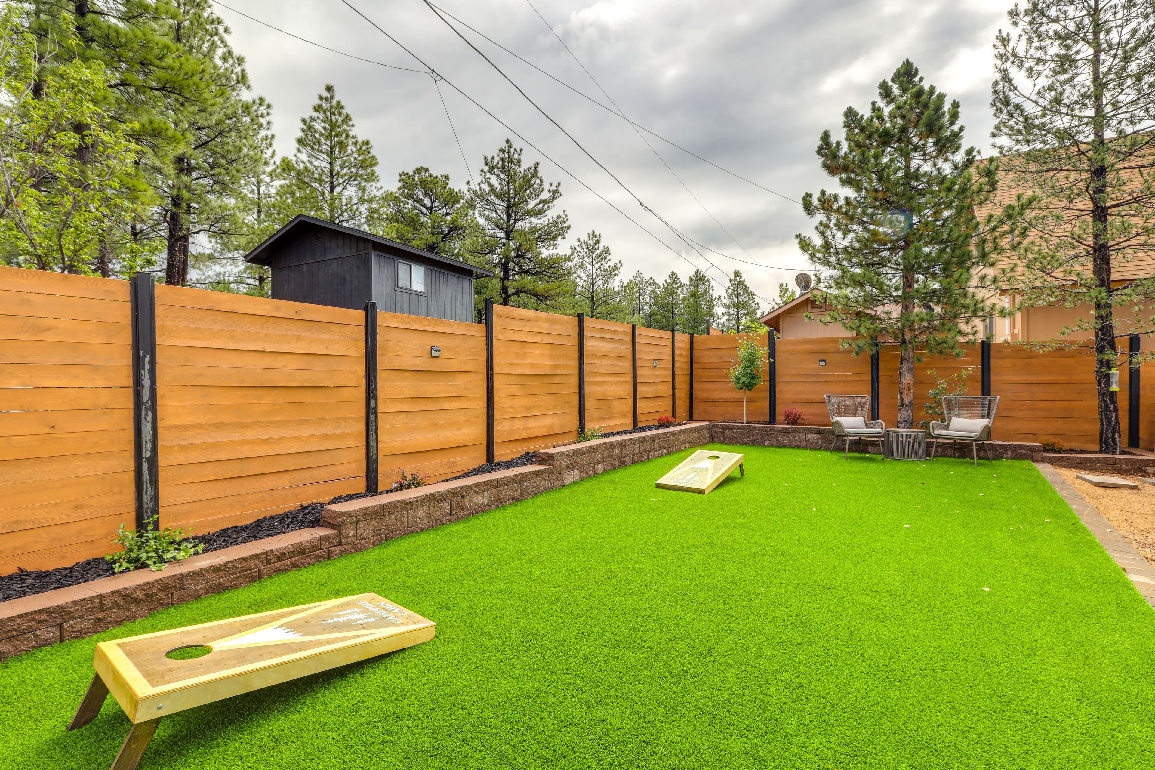 Side Yard | Cornhole | Seating Area