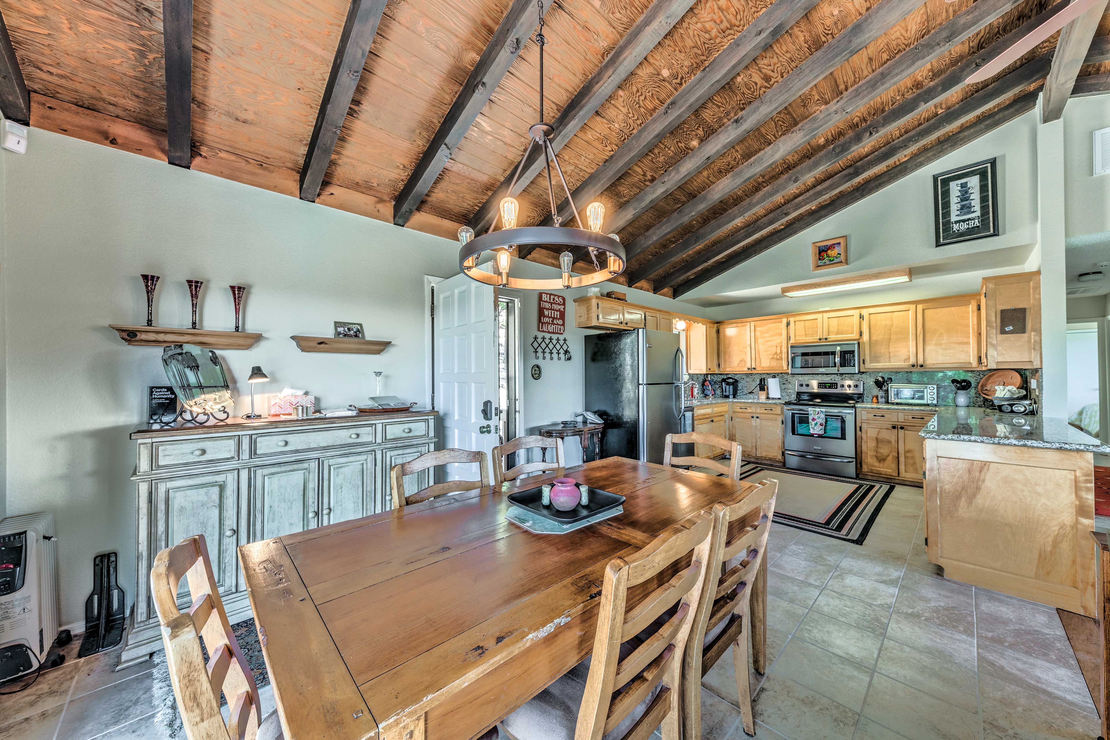 Dining Area | Cathedral Ceilings | Central A/C