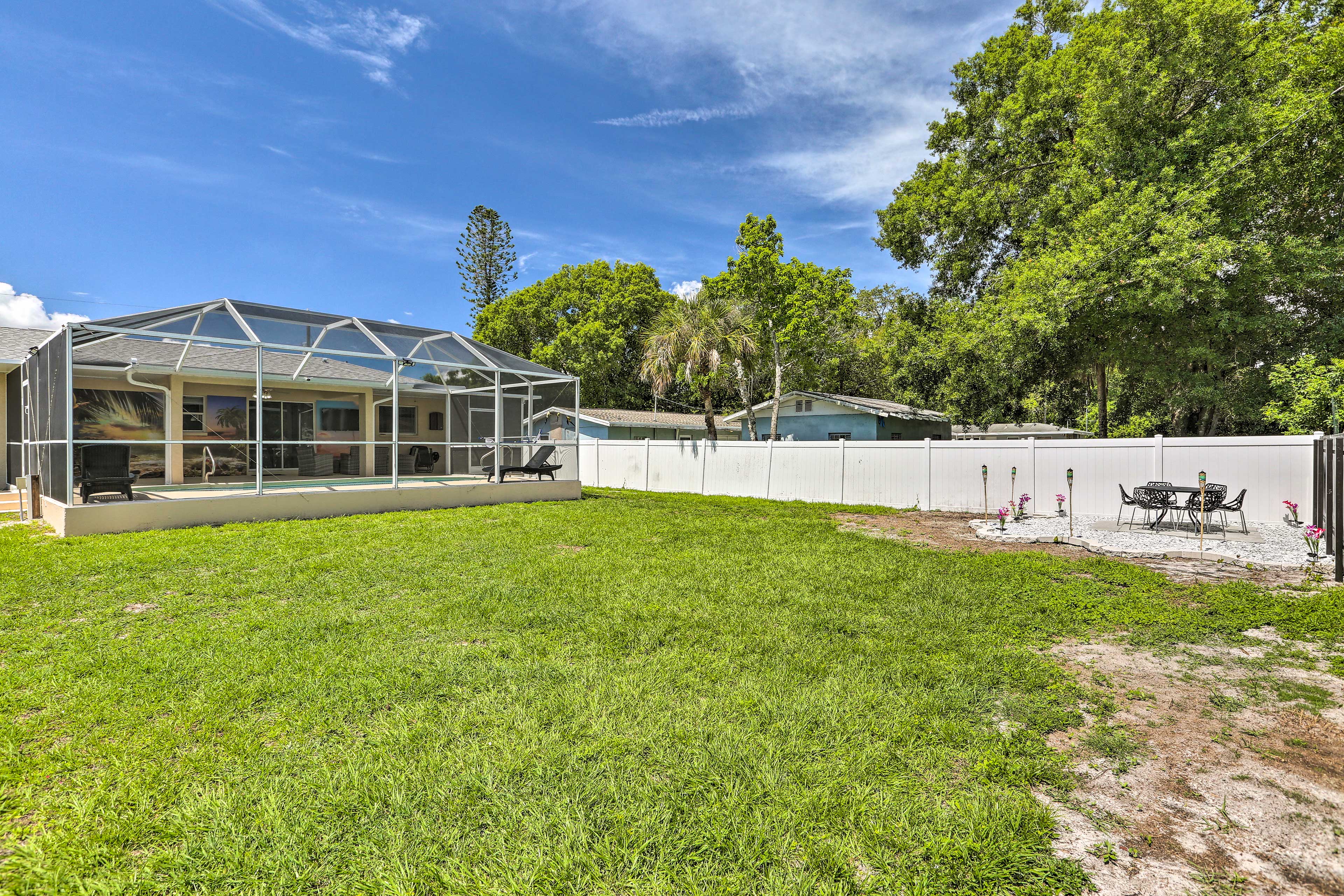 Fully Fenced Backyard