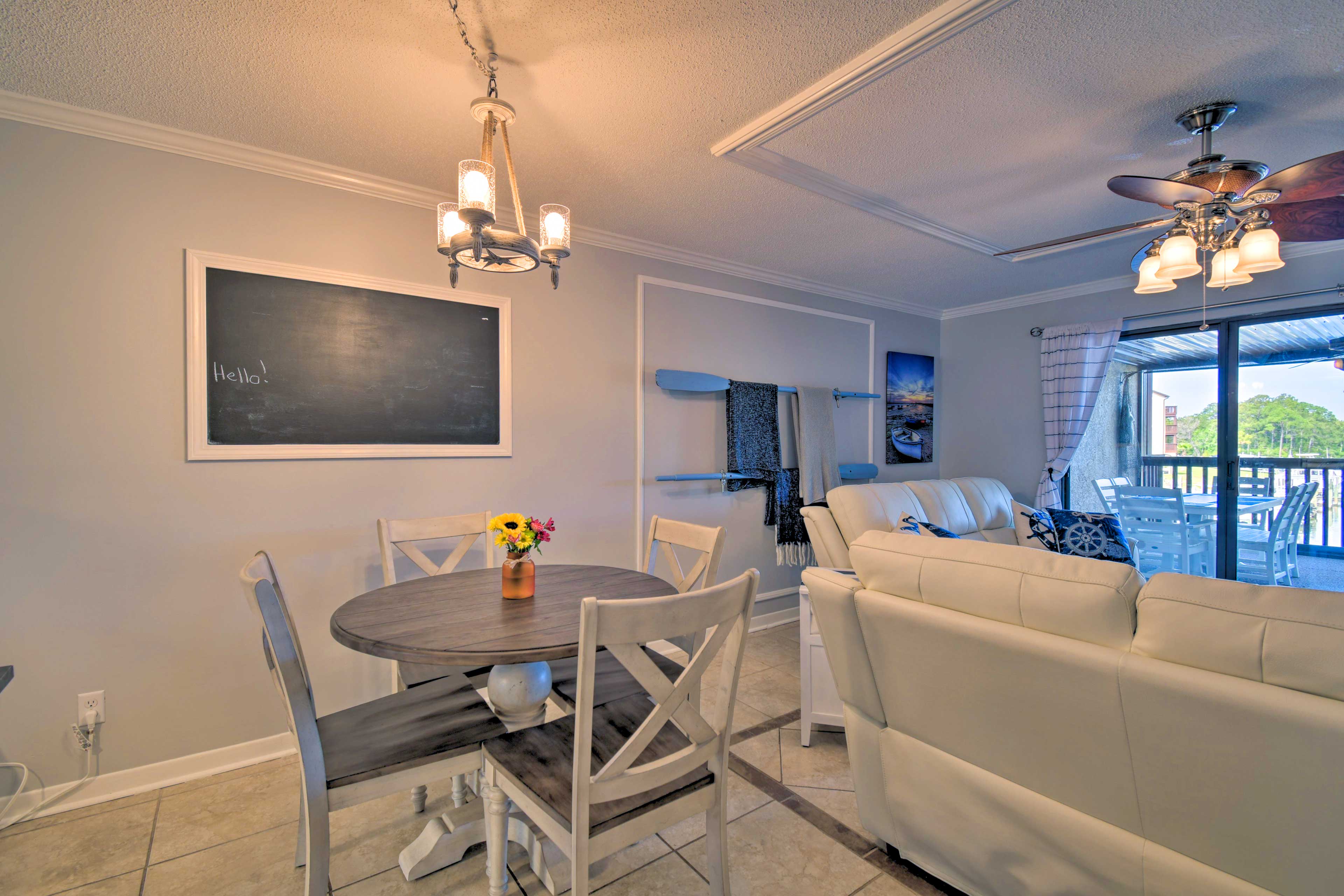 Living Room & Dining Area