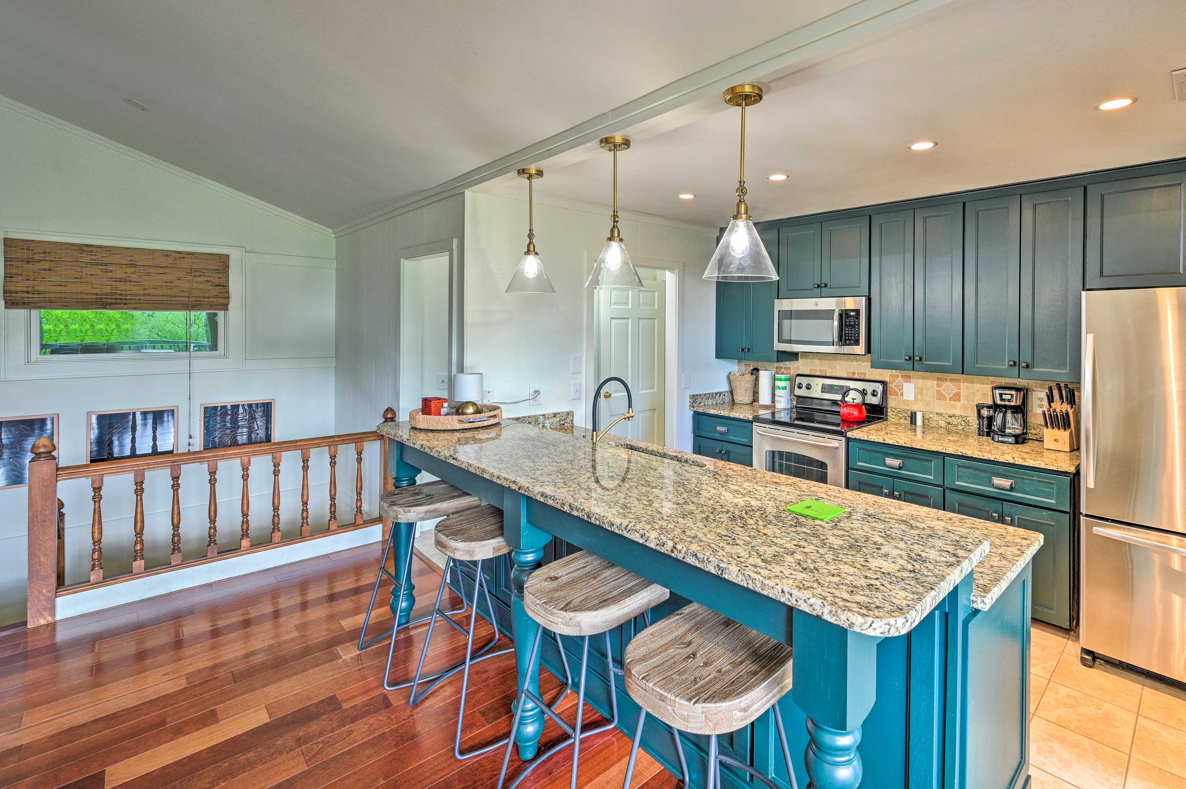 Kitchen | Breakfast Bar w/ Seating | Coffee Maker | Spices