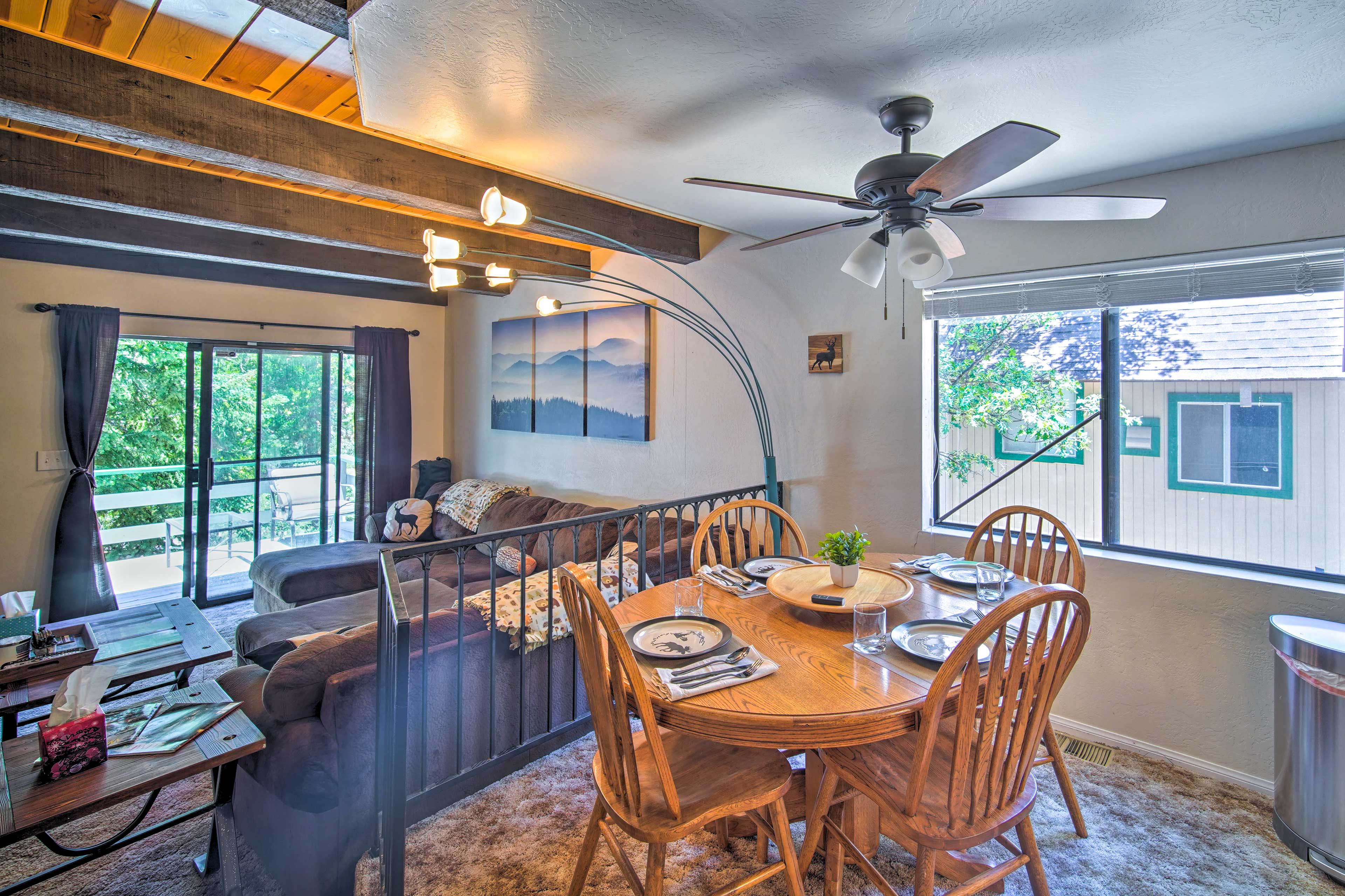 Dining Area | 1st Floor | Central Heating | Fireplace