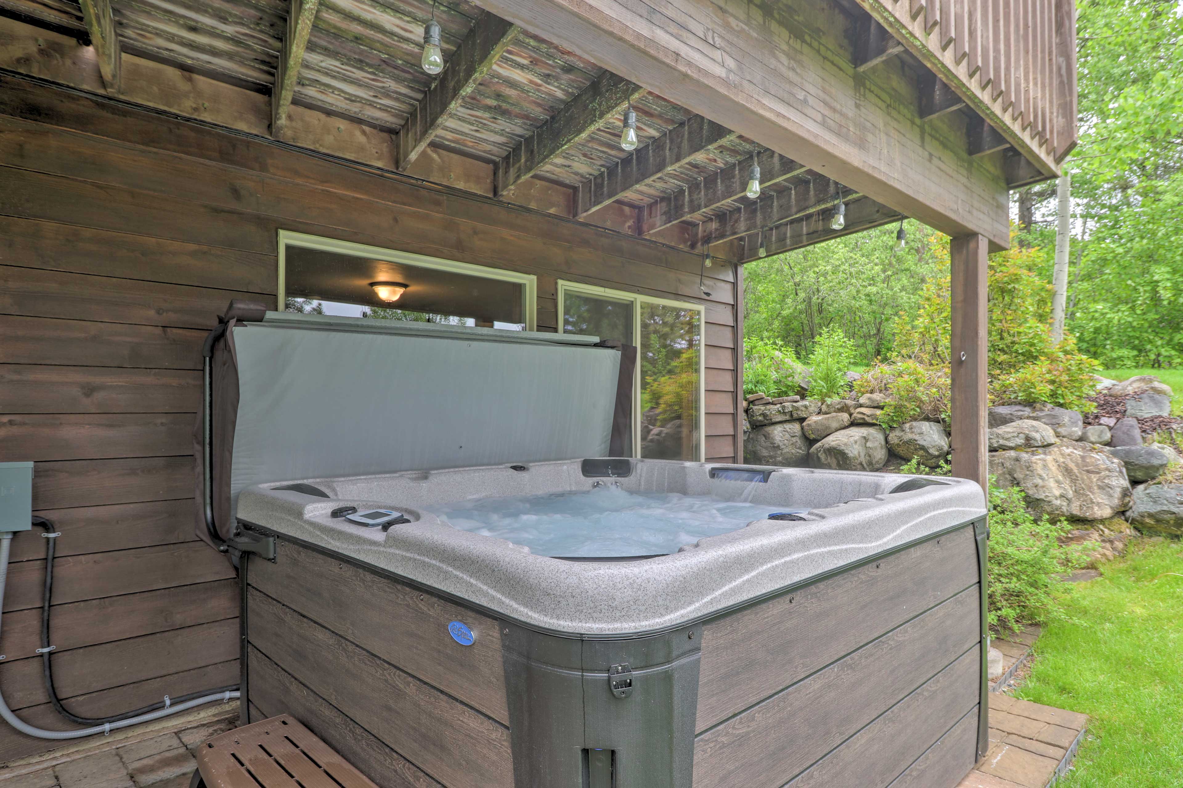 Lower Patio | Private Hot Tub