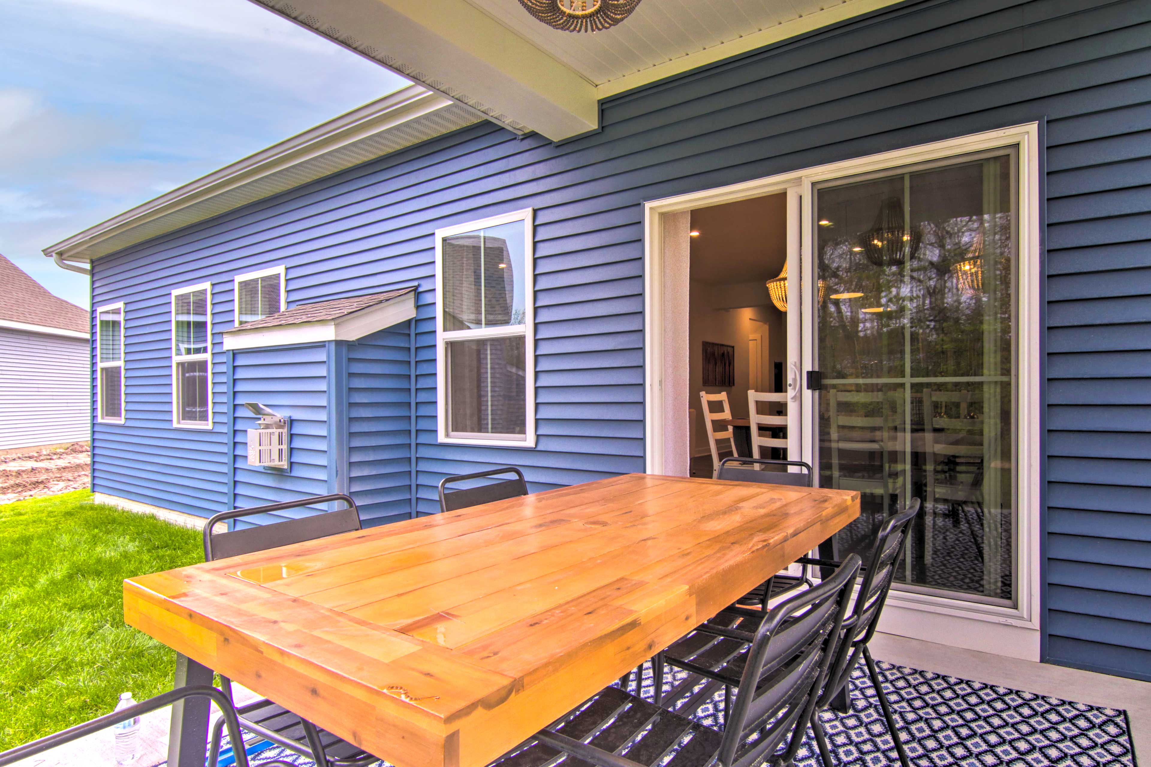 Backyard Patio | Access via Dining Room