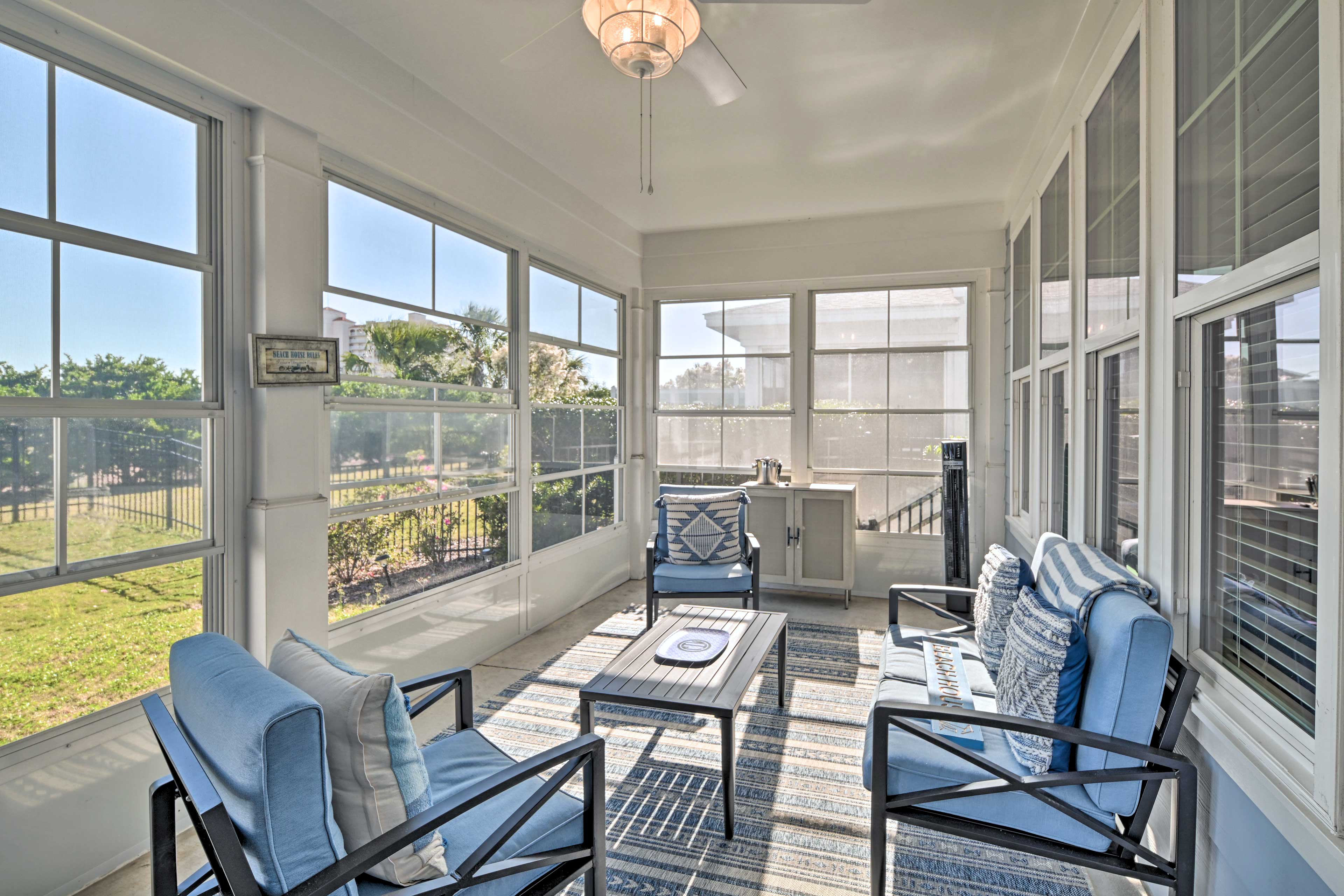 Screened-In Porch | Outdoor Dining Area | Access to Private Yard