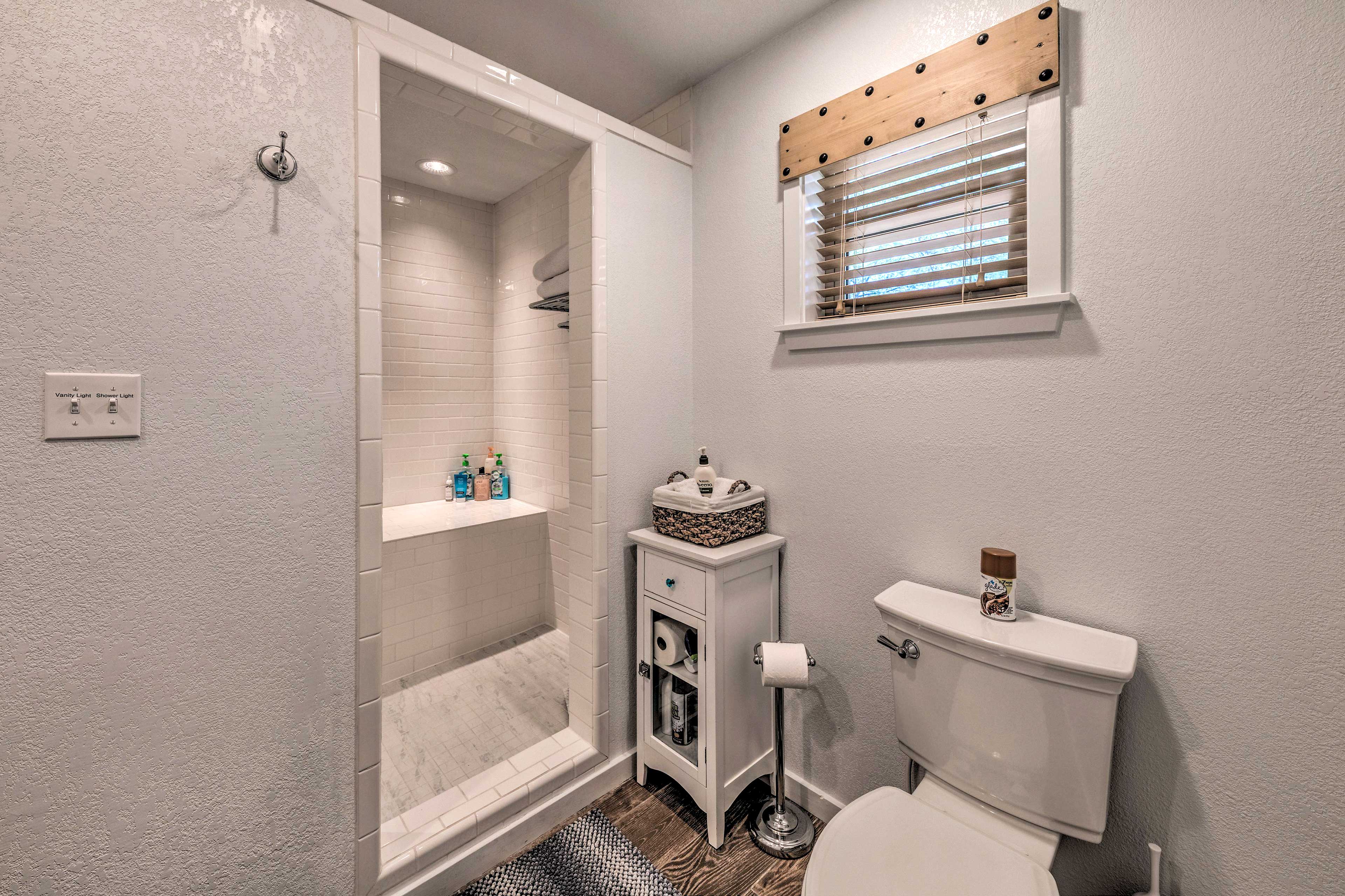 Full Bathroom | Large Walk-In Shower | Complimentary Toiletries