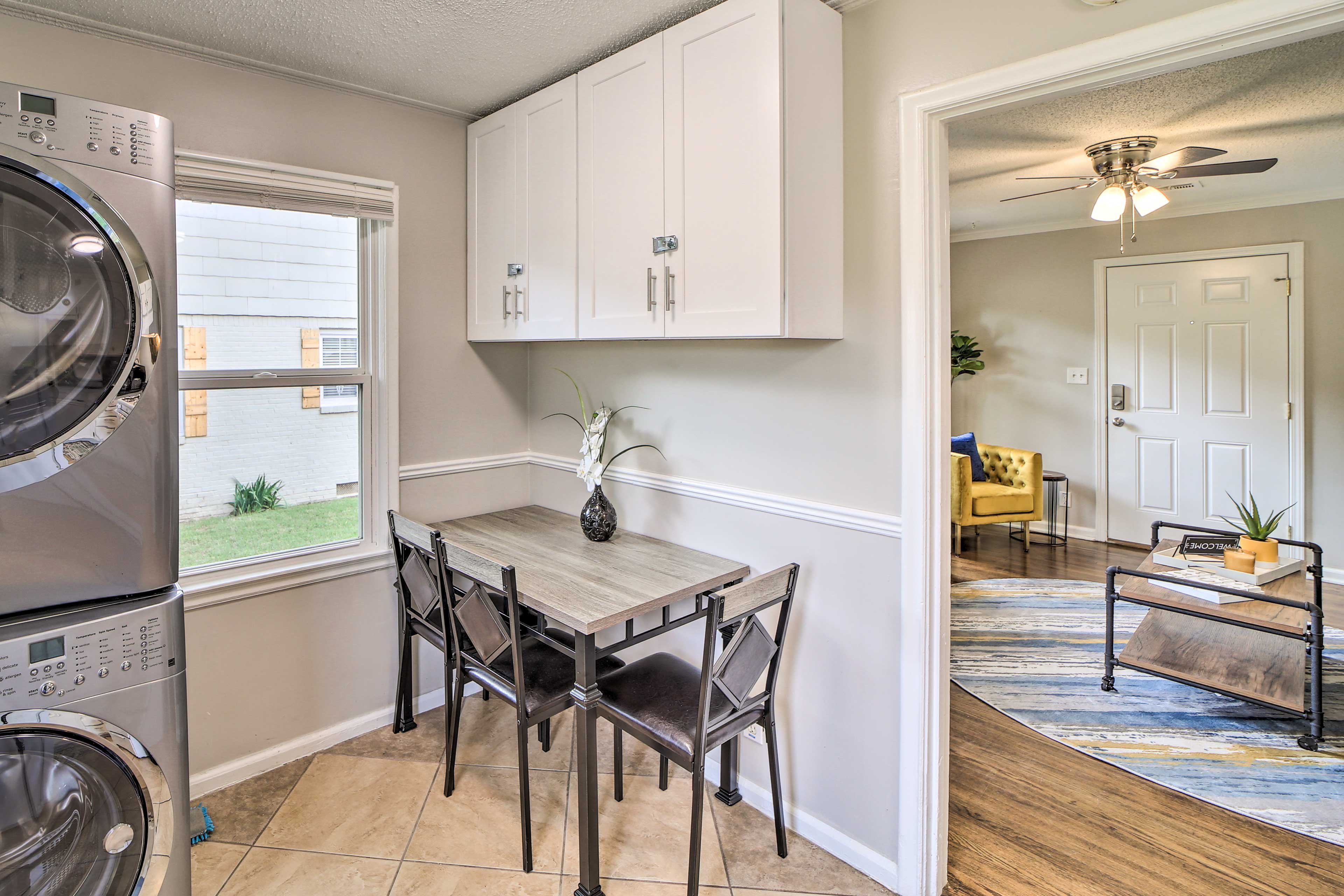 Dining Area | Dishware & Flatware Provided | Laundry Area | Iron & Board