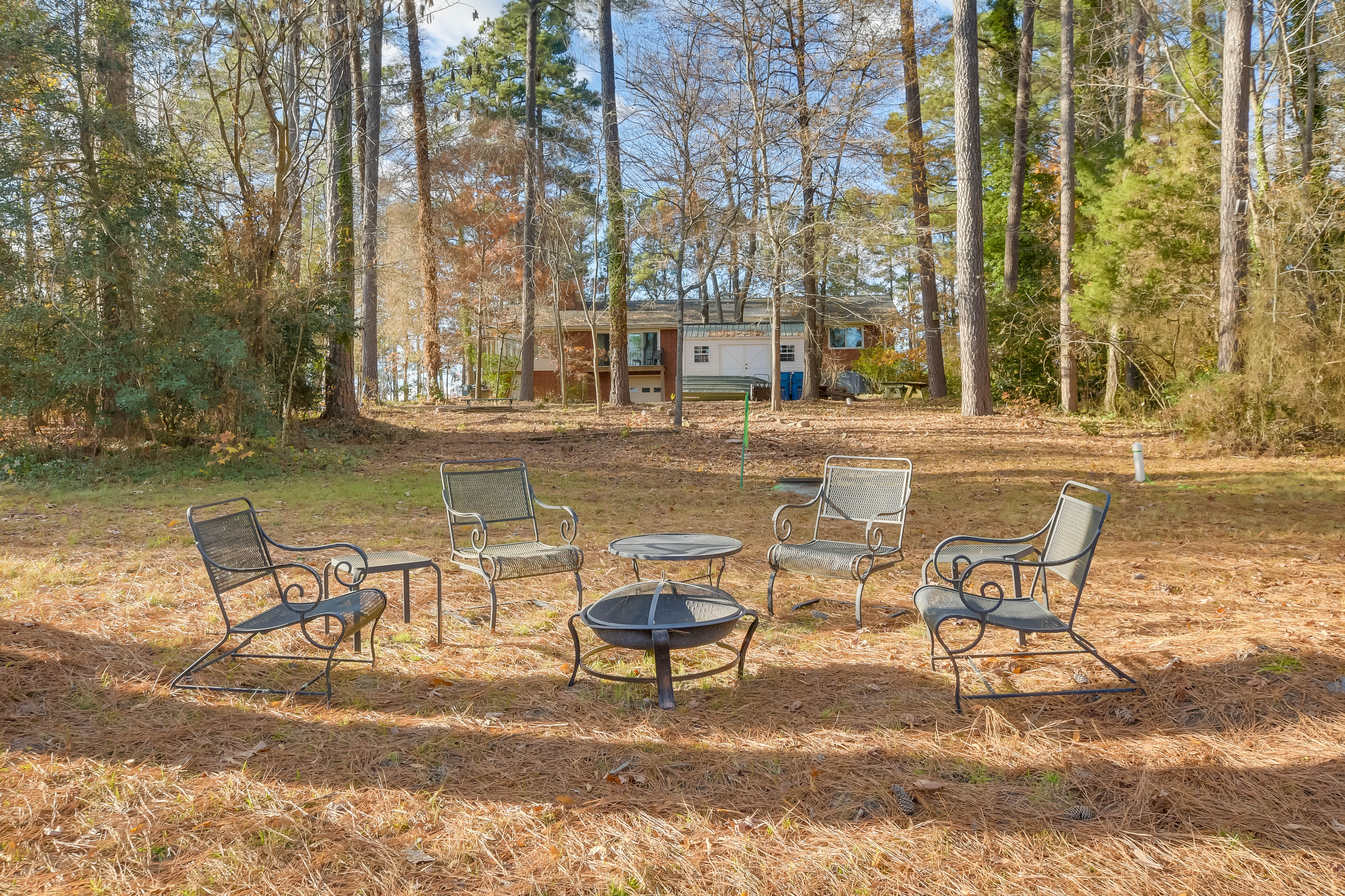 Exterior | Fire Pit | On-Site Pond