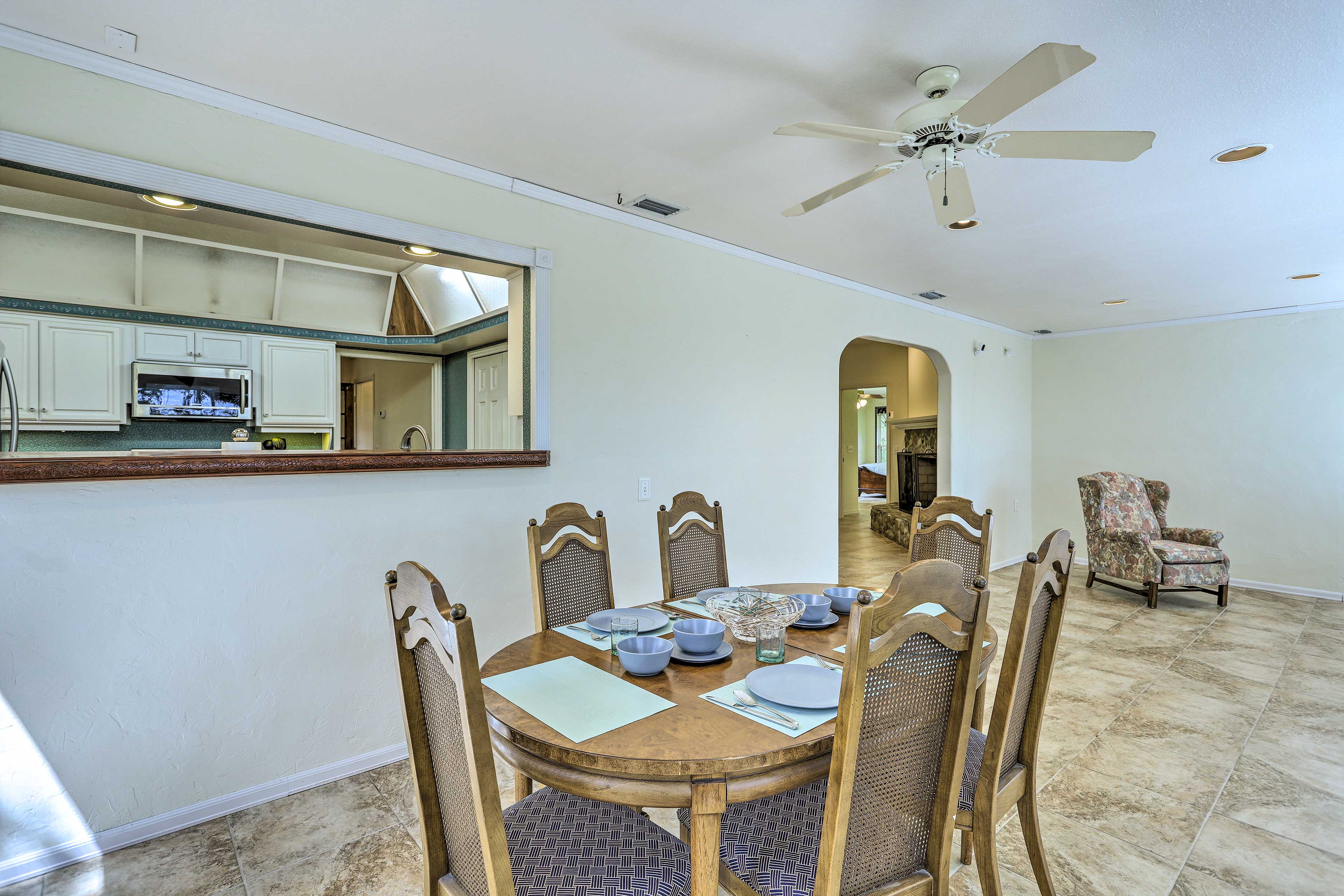 Dining Area | Dishware & Flatware Provided | 1st Floor