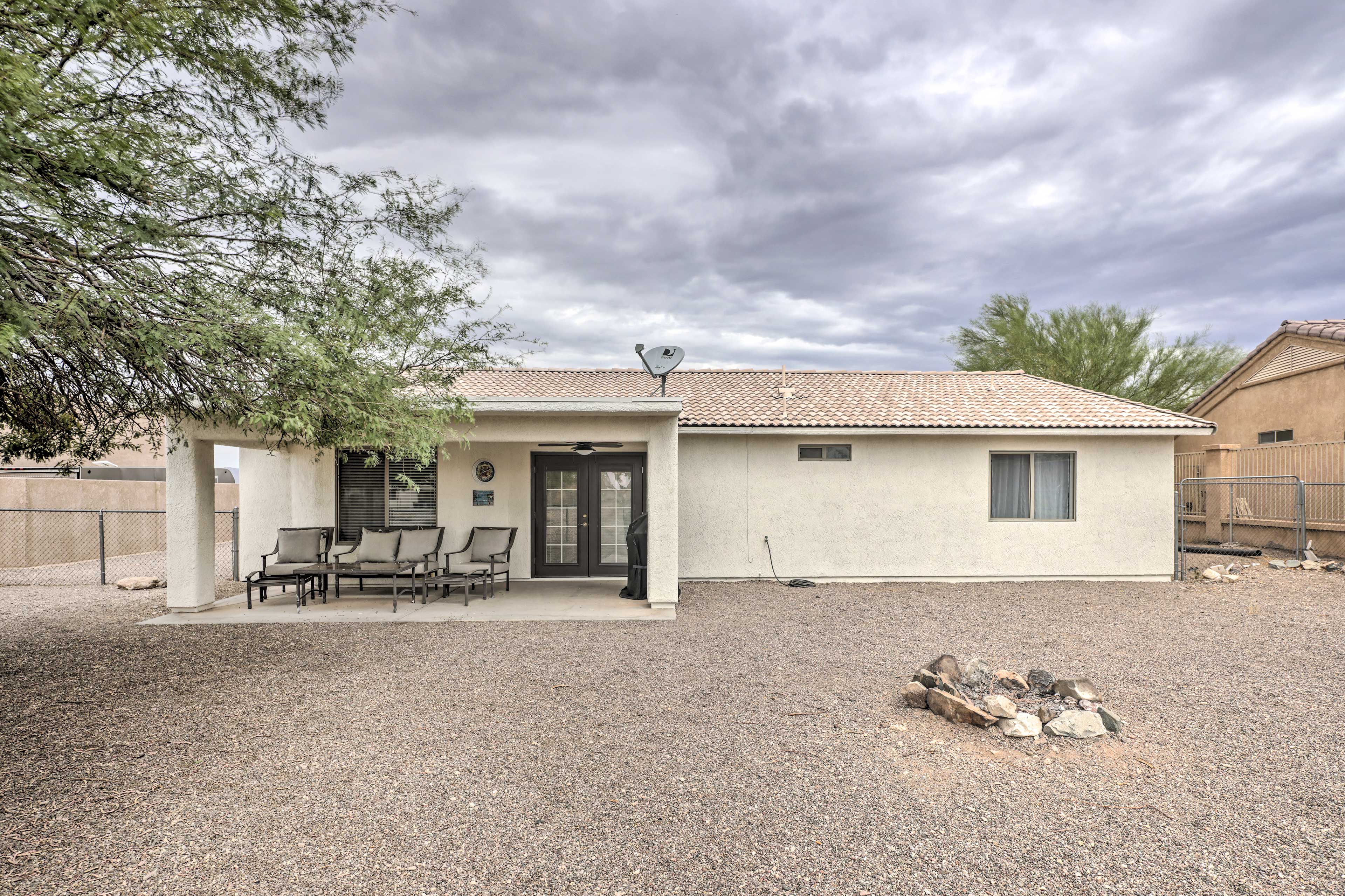 Fenced Backyard | Partial Lake Views