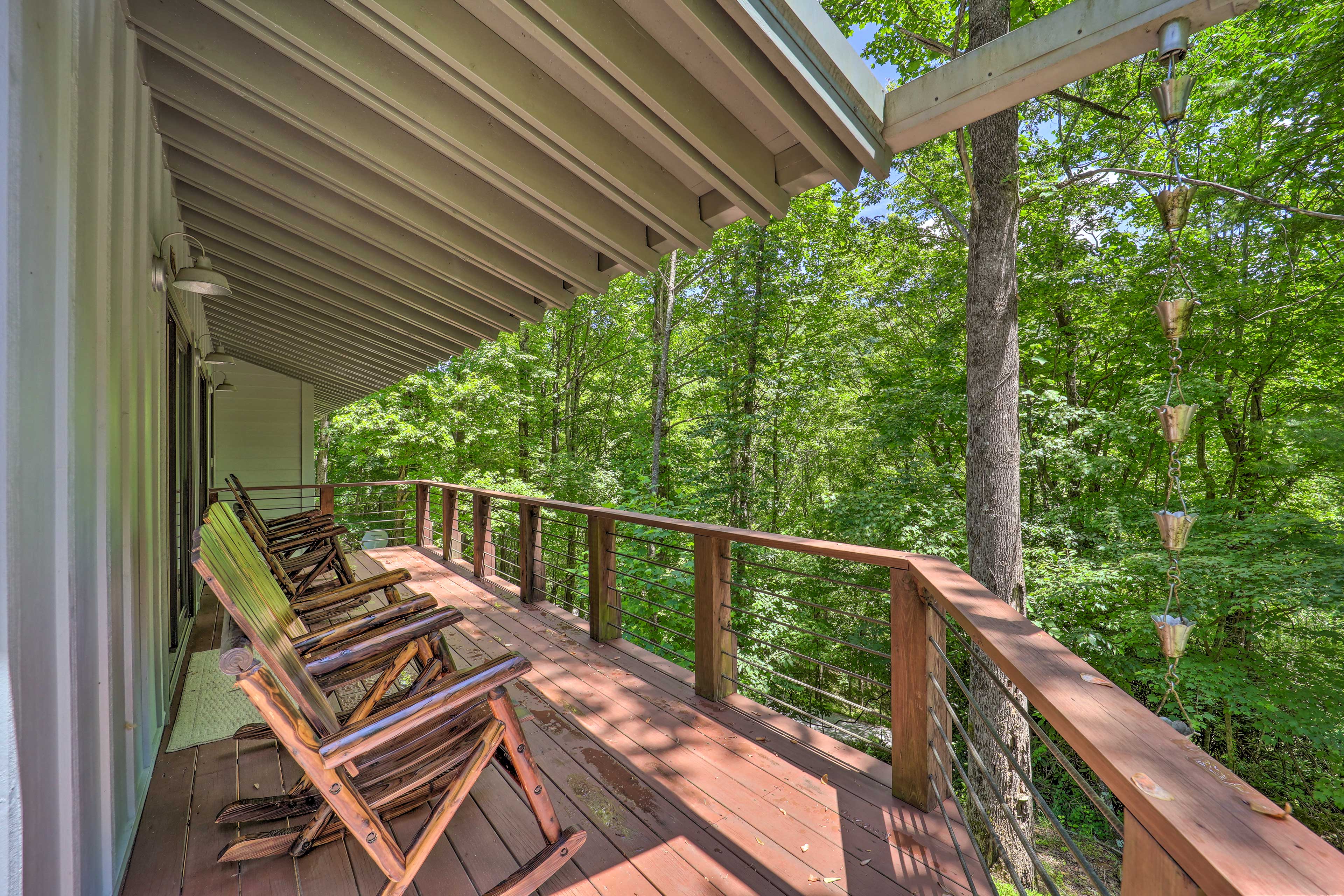 Private Deck | Fire Pit | Forest Views | Stream & Trails Nearby