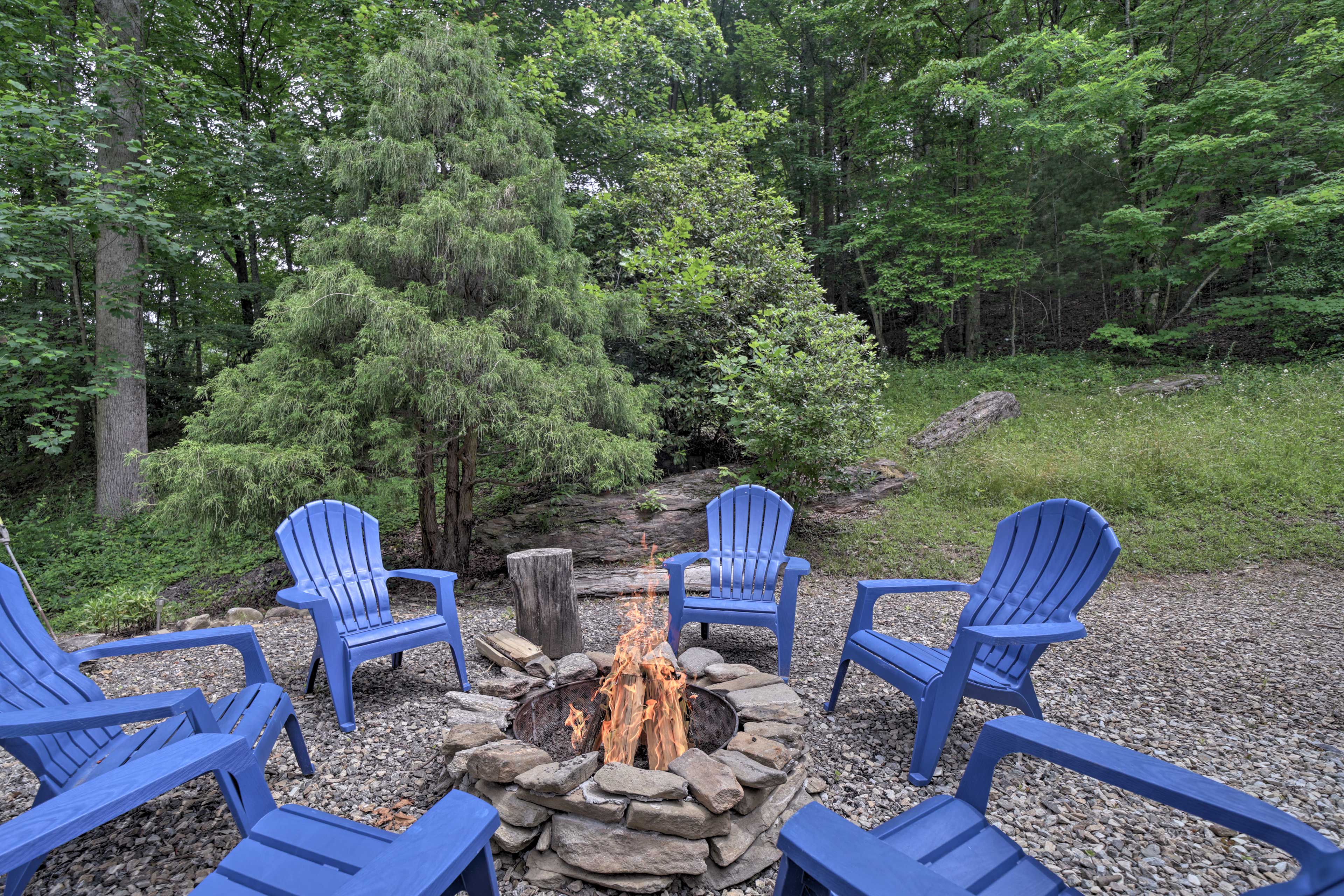 Fire Pit (Wood Available On-Site w/ Fee) | Private Gas Grill (Propane Provided)