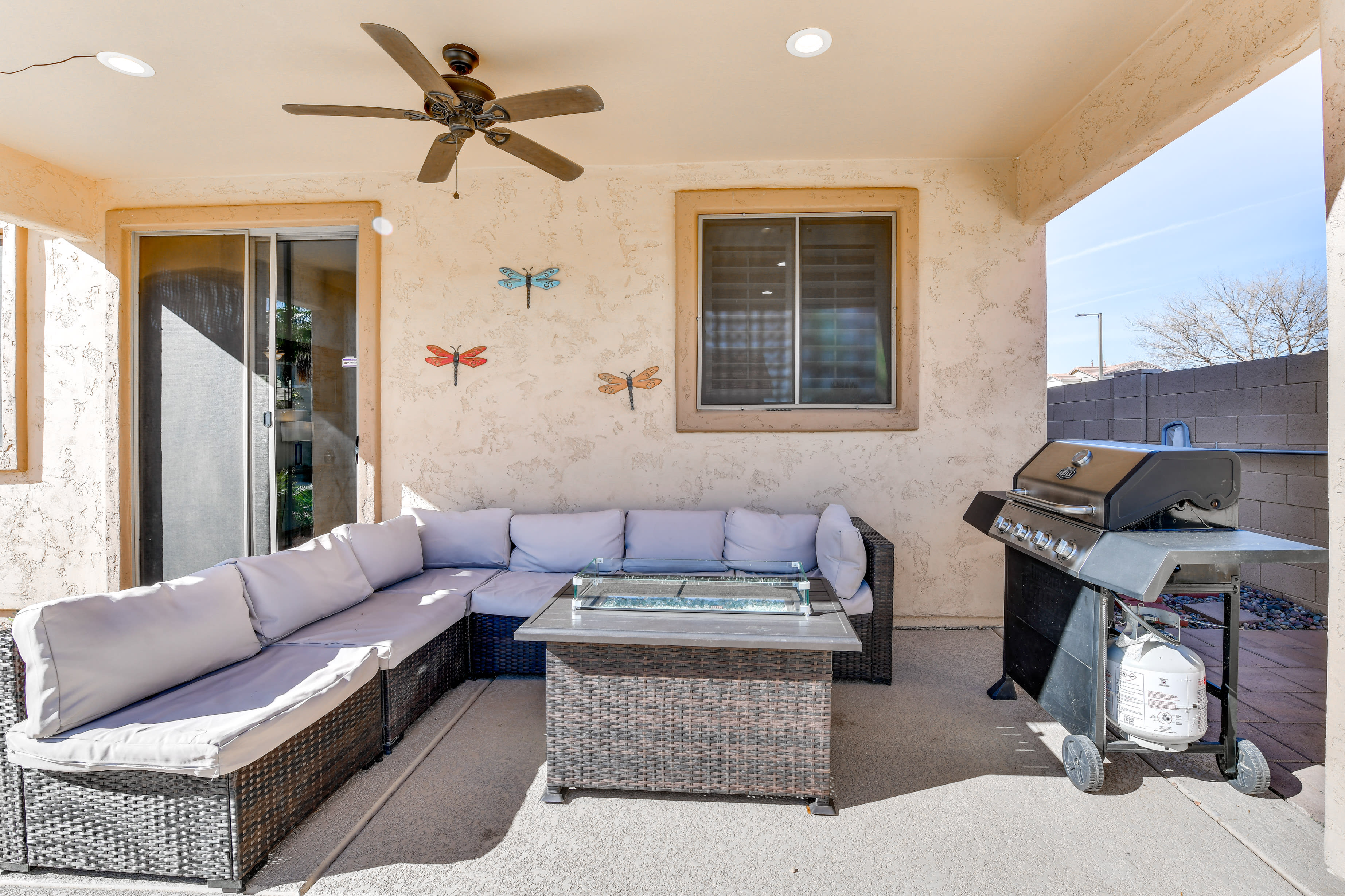 Covered Patio | Lounge Seating | Gas Grill | Private Pool