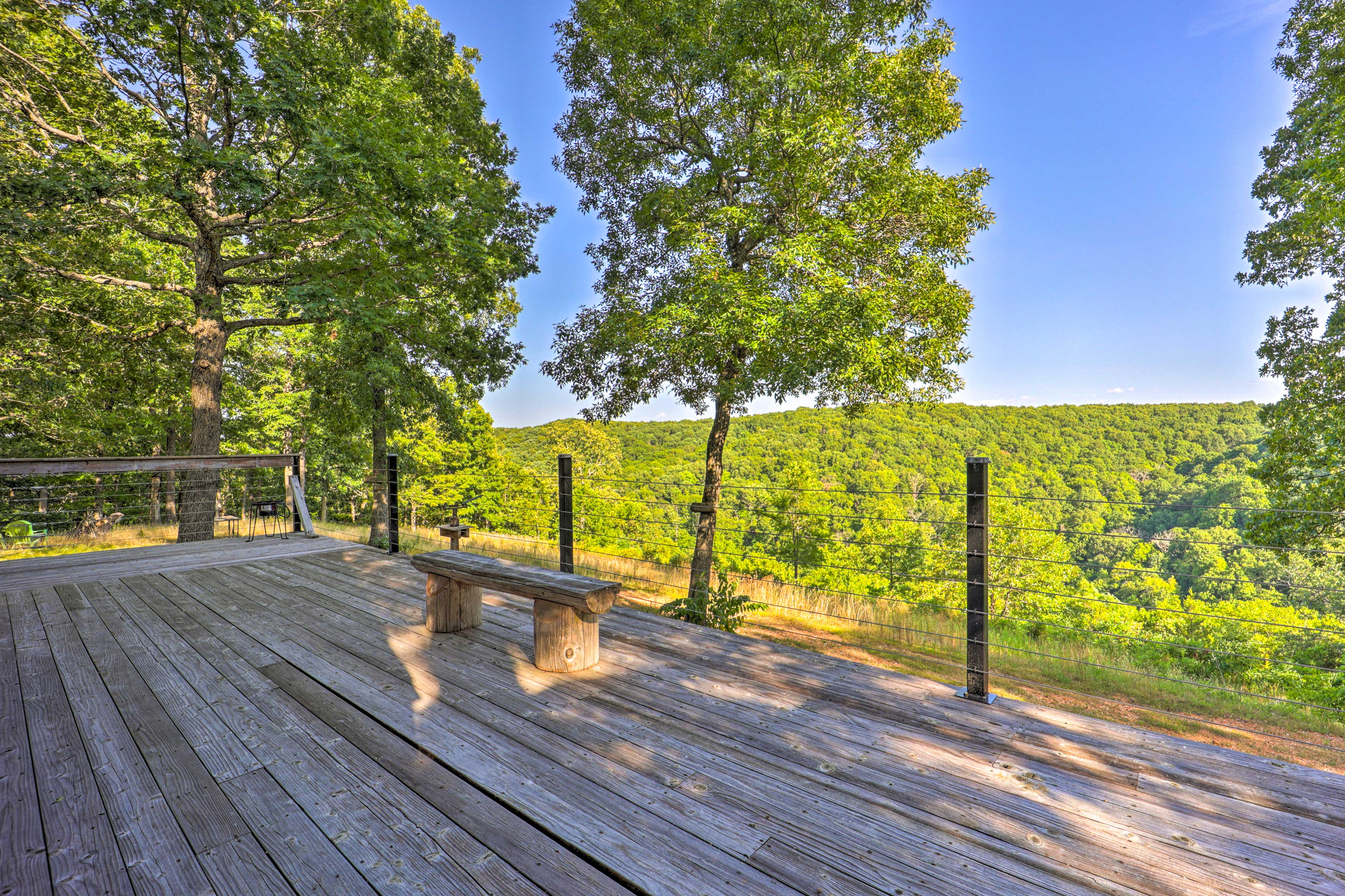 Wraparound Deck | 2 Fire Pits | 2 Charcoal Grills | 87 Private Acres