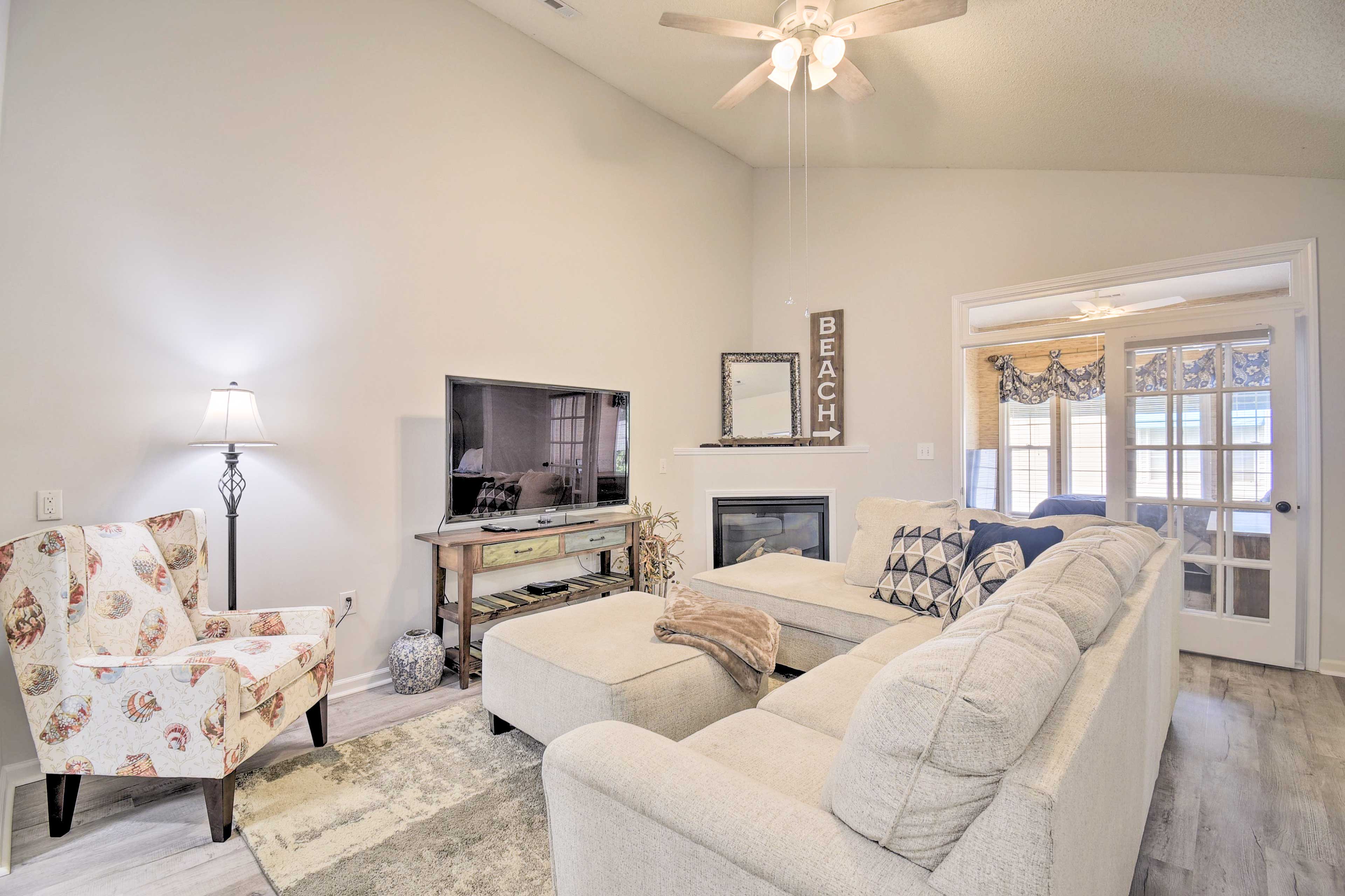 Living Room | 3rd-Floor Condo | Access to Resort-Style Community Amenities