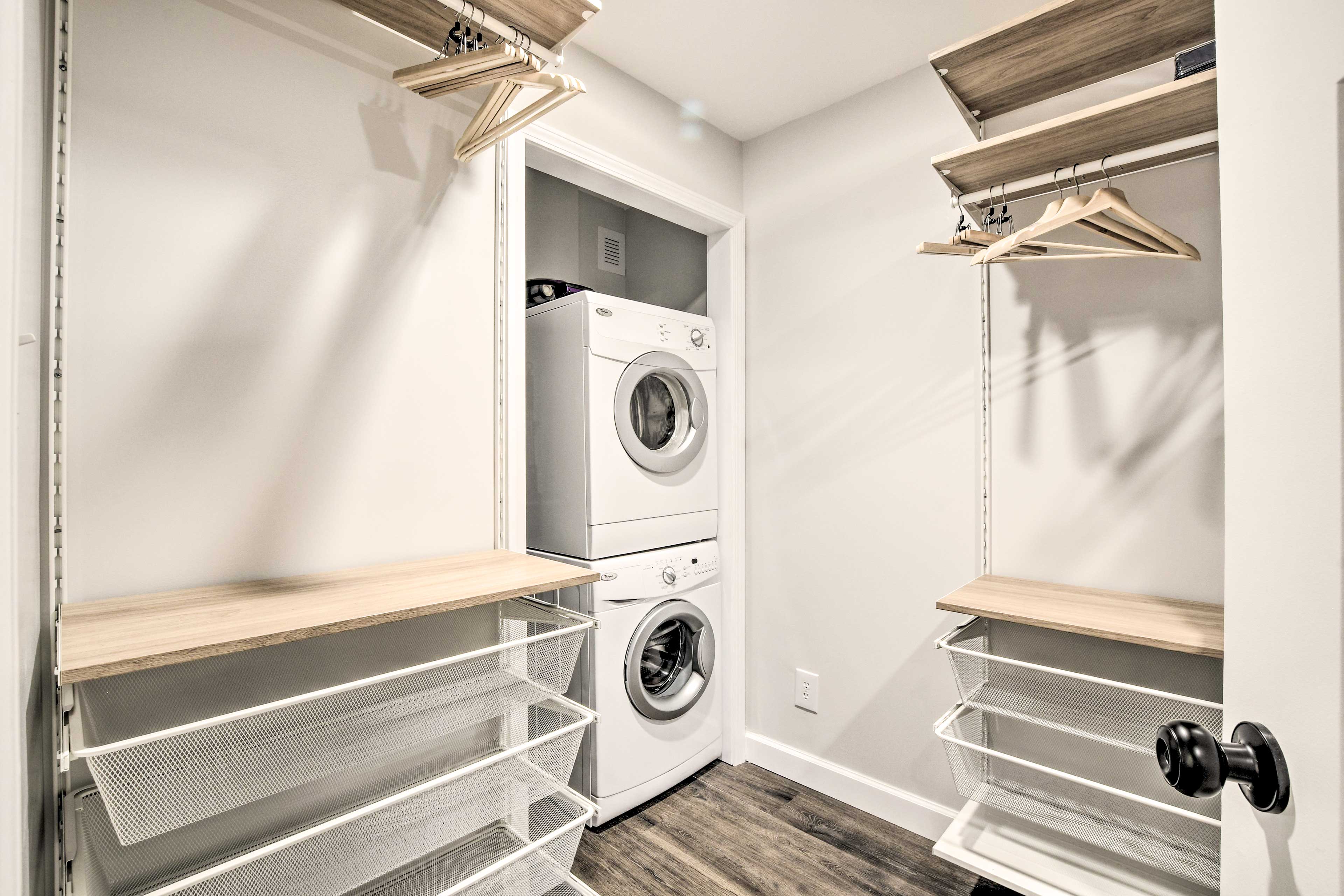 Walk-In Closet w/ Laundry Area | Laundry Detergent Provided