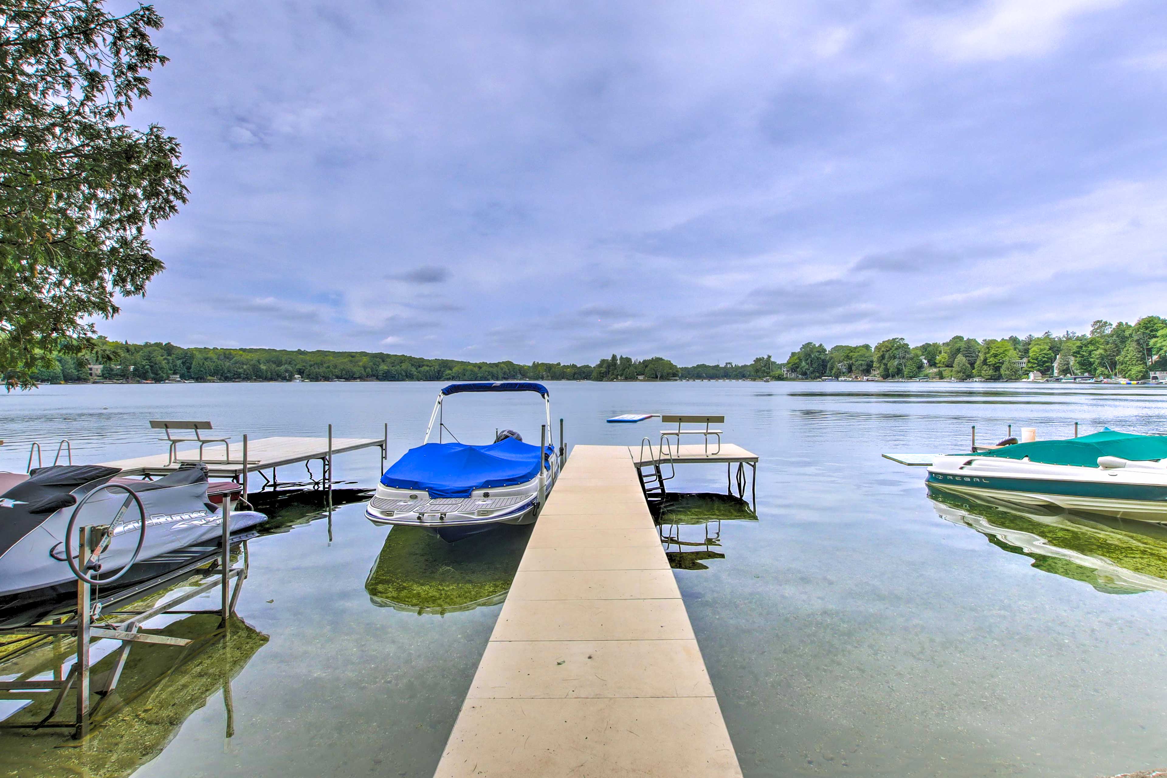 Cottage Exterior | Private Pier | Motorized Boats Not Available For Guest Use