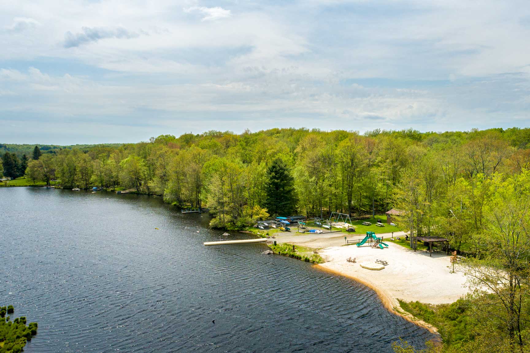 Sand Volleyball & Picnic Tables