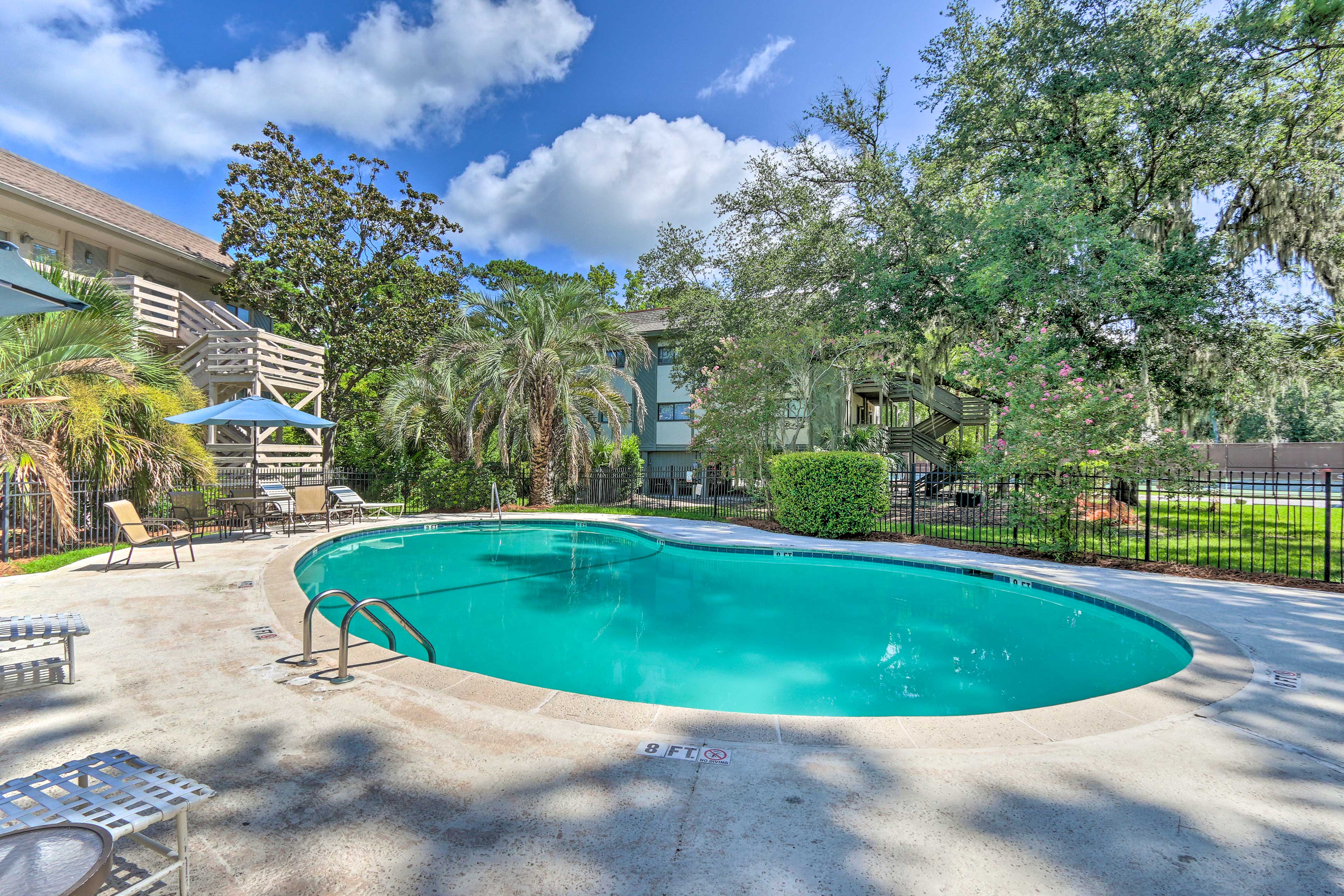 Hilton Head Island Vacation Rental | 2BR | 1.5BA | Stairs Required | 900 Sq Ft