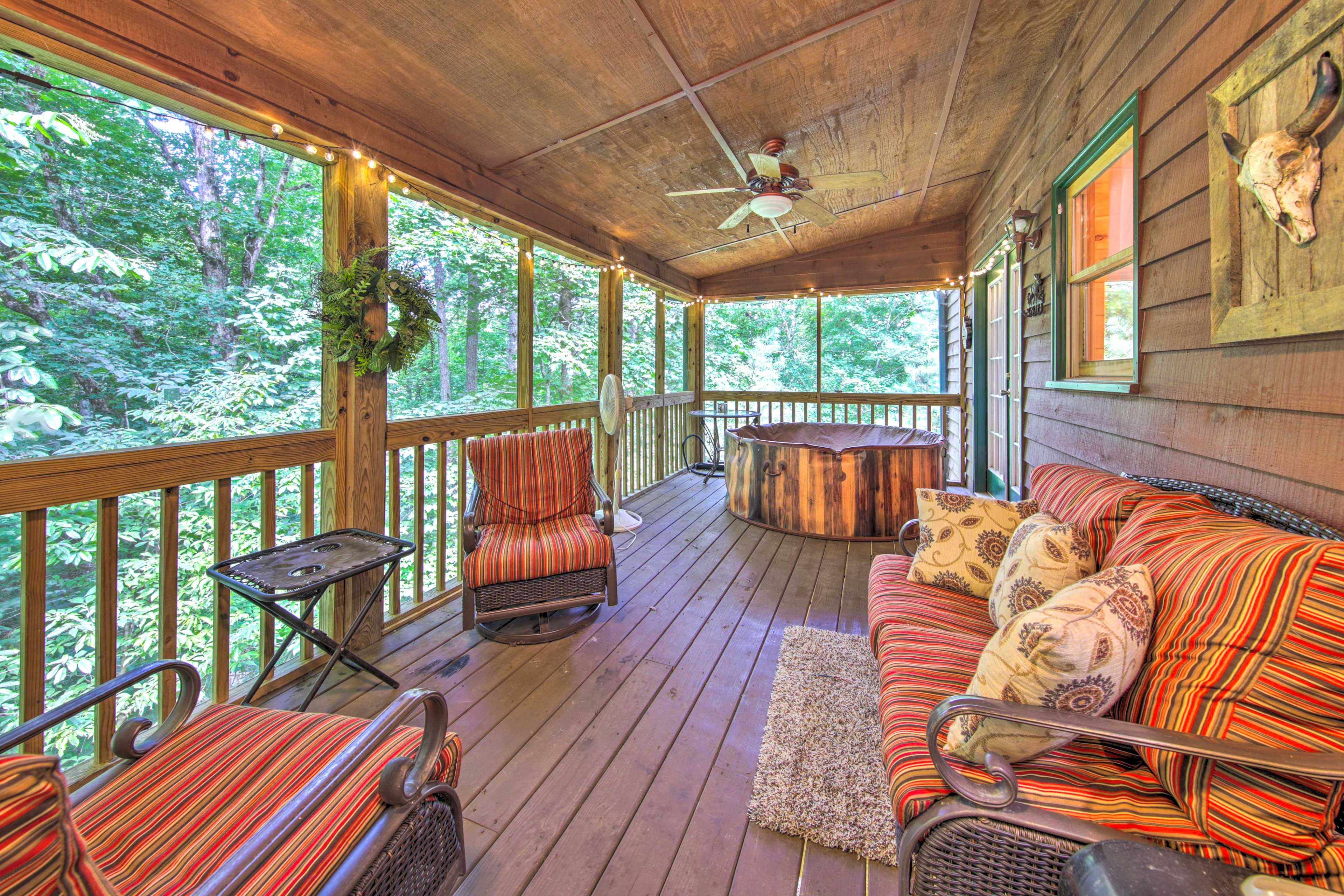 Wraparound Deck | Main Level | Space Heater