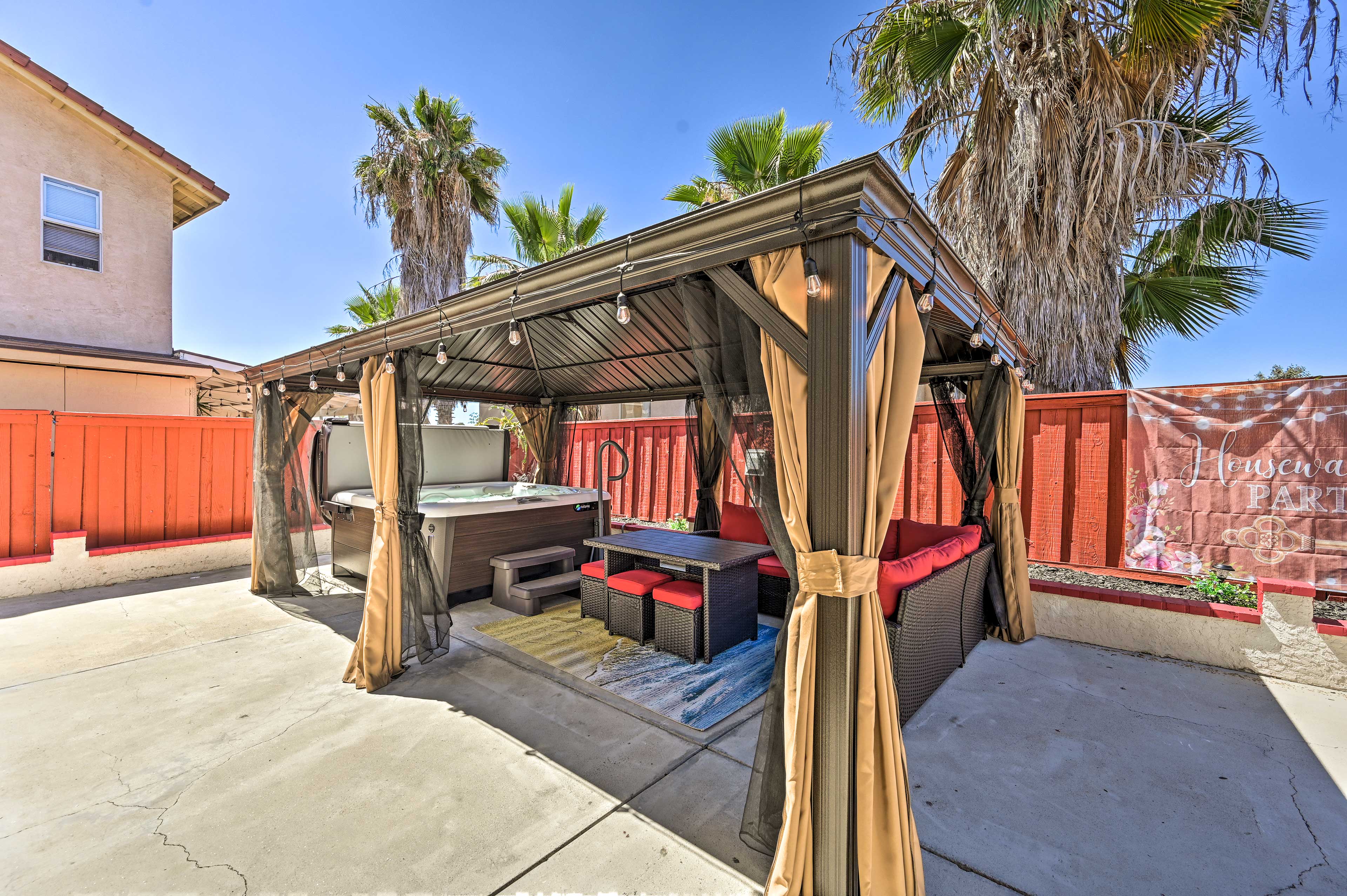 Patio | 6-Person Hot Tub | Gas Grill